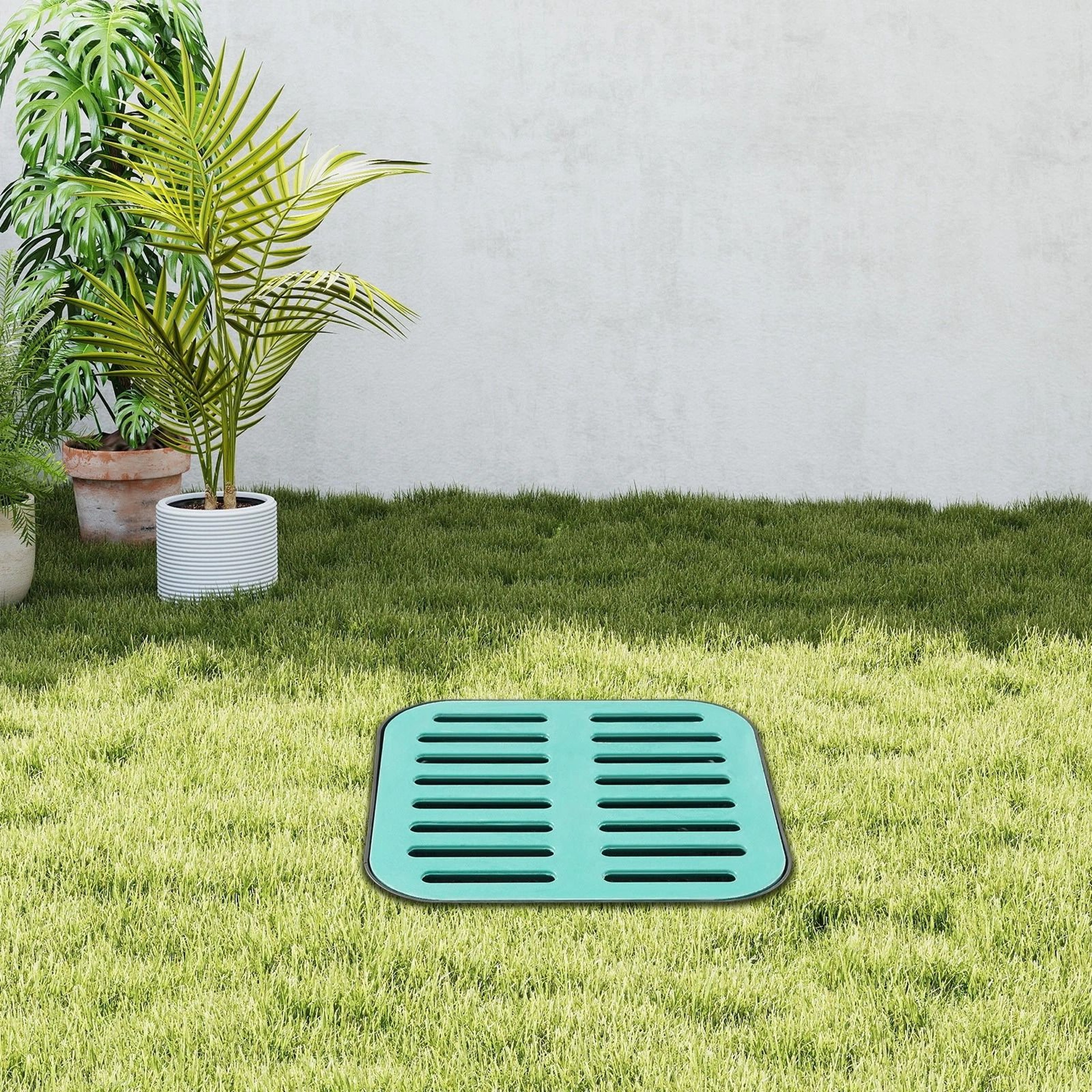 Large Yard Catch Basin With Grate And Debris Basket Heavy Duty Lawn Drainage System 14