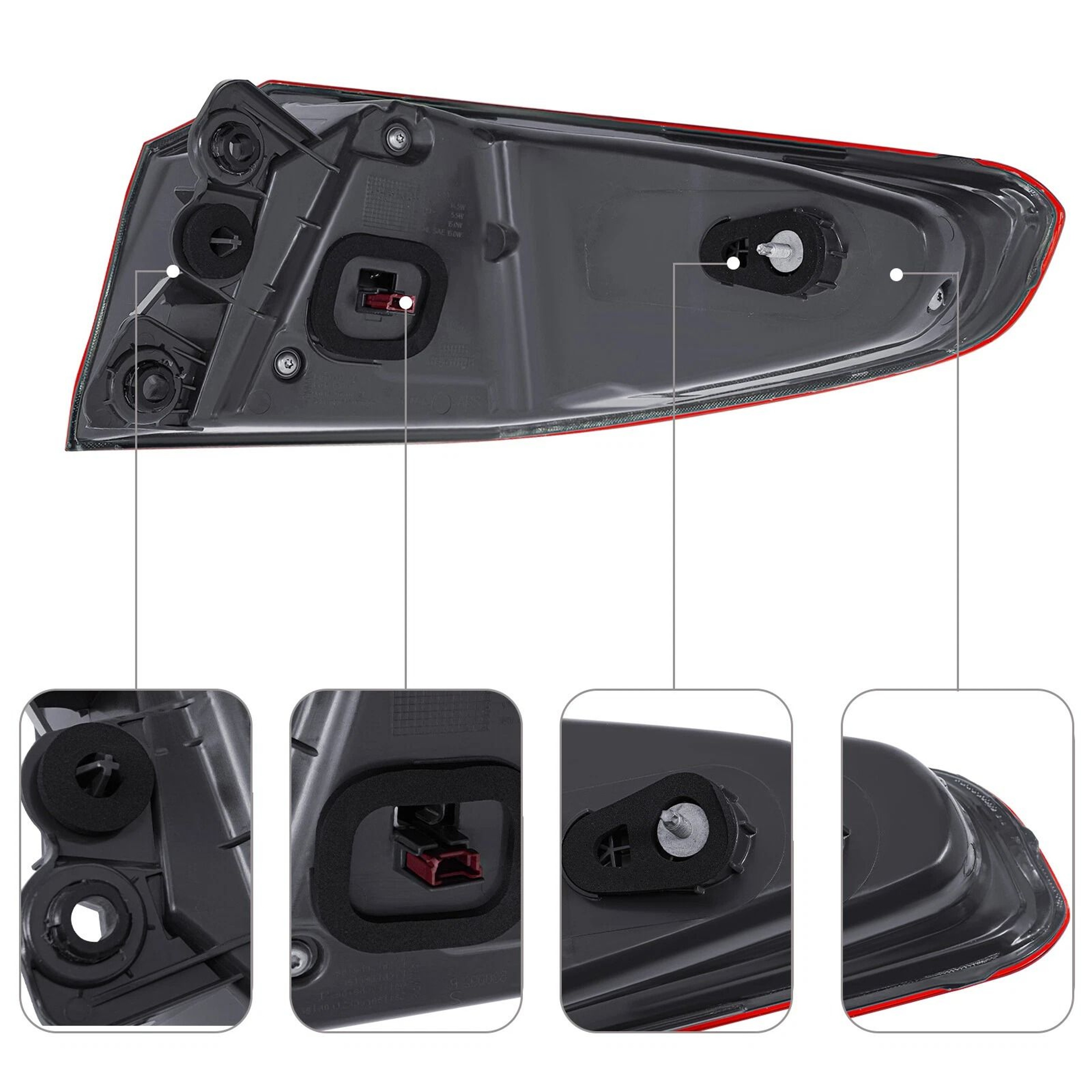 Outer LED Left Side Tail Light Assembly For BMW Base Model Sedan 5