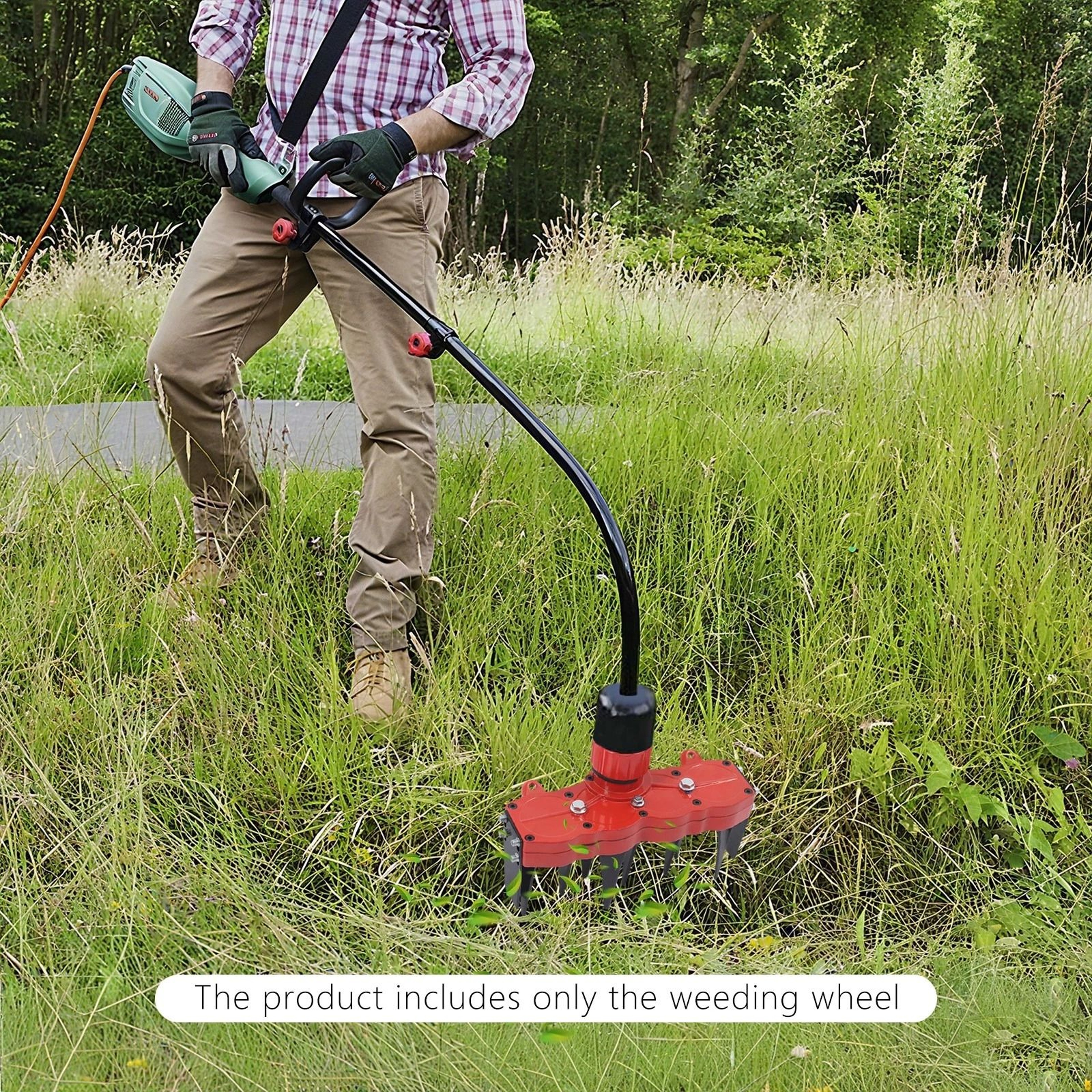 Weeding Wheel Multi Function Lawn Edger And Heavy Duty Grass Remover Tool Attachment For String Tri 6