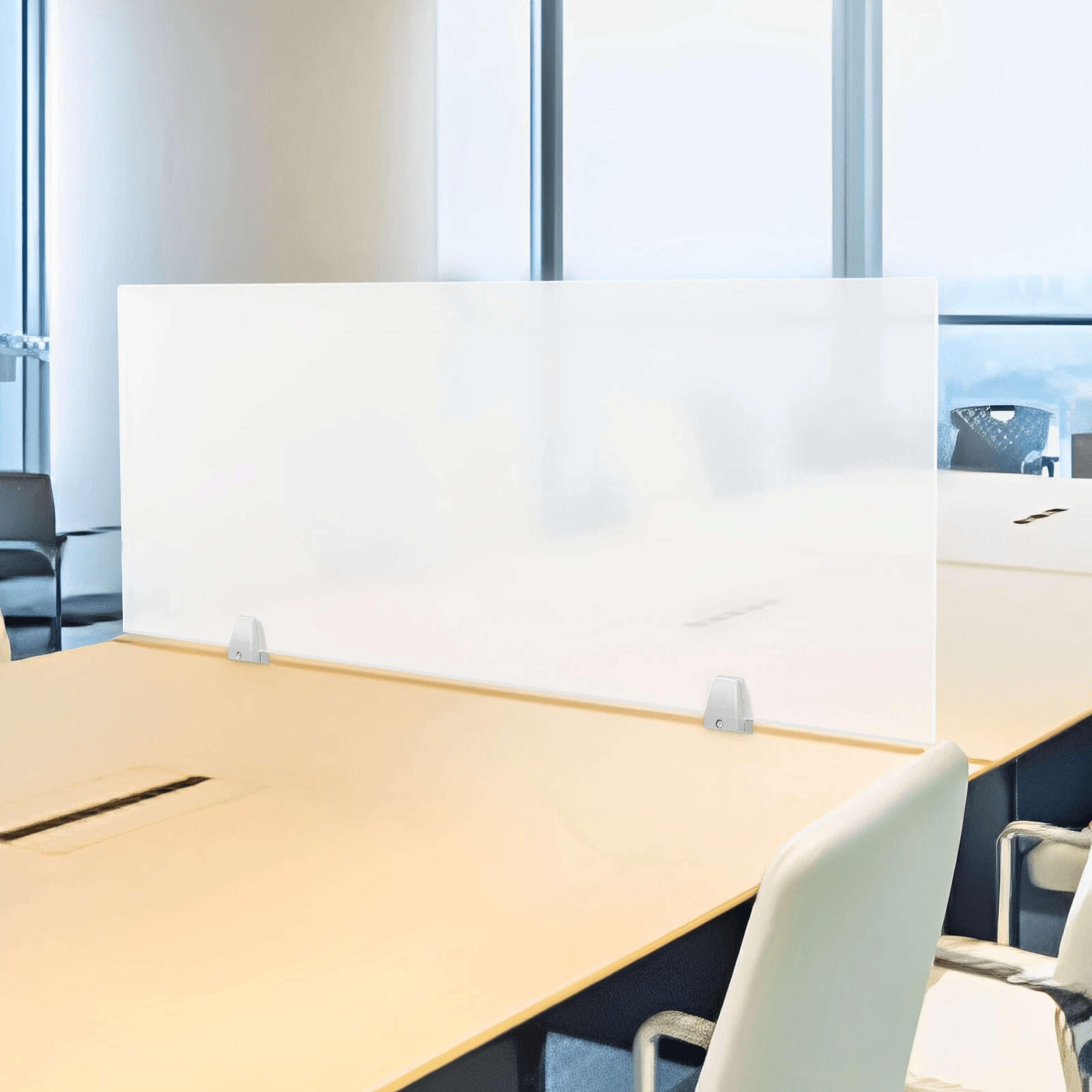 Anthracite Gray Acrylic Desk Divider Privacy Panel 2