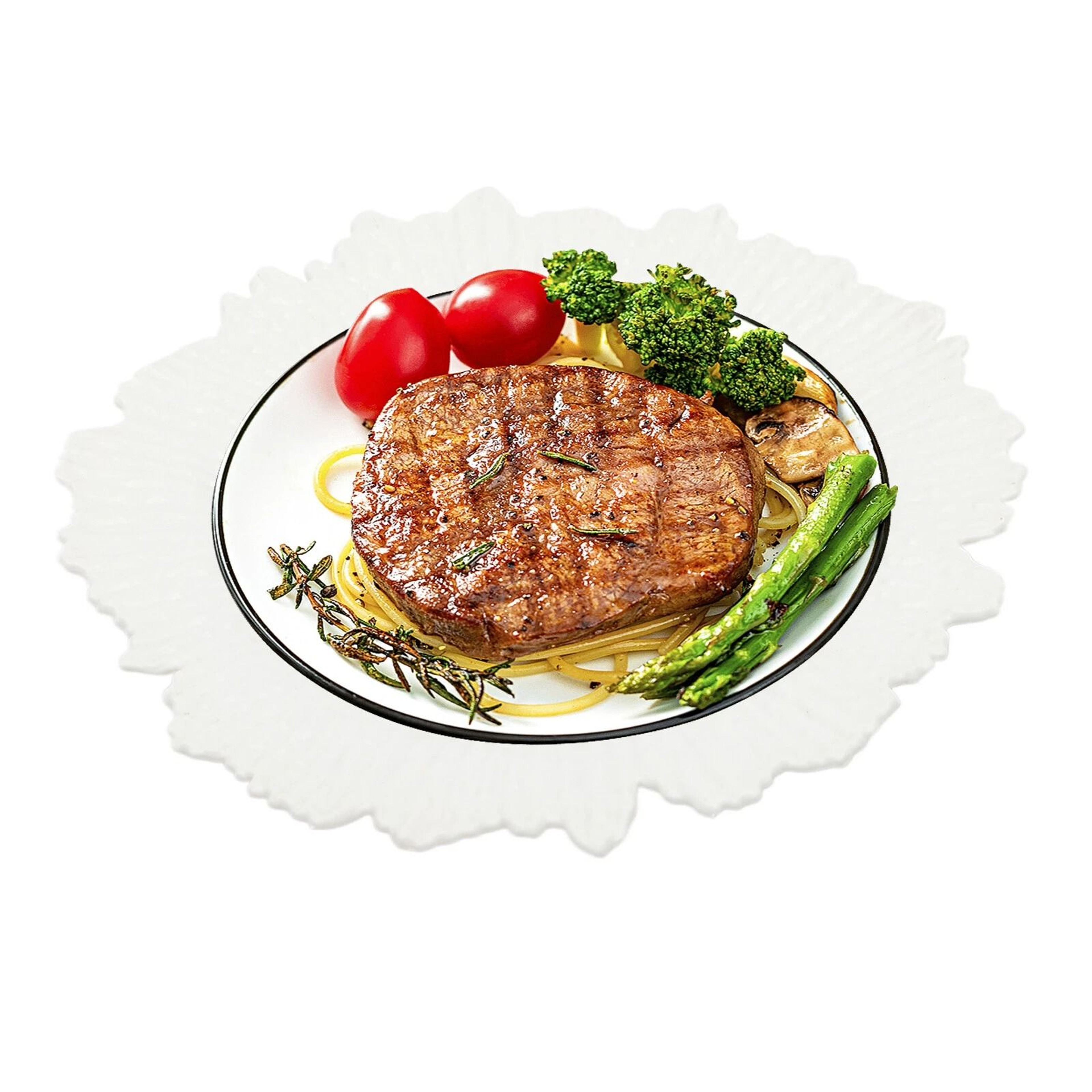 Premium Piece Plastic Party Plates Set For Wedding  Banquet Dinner Tableware 0