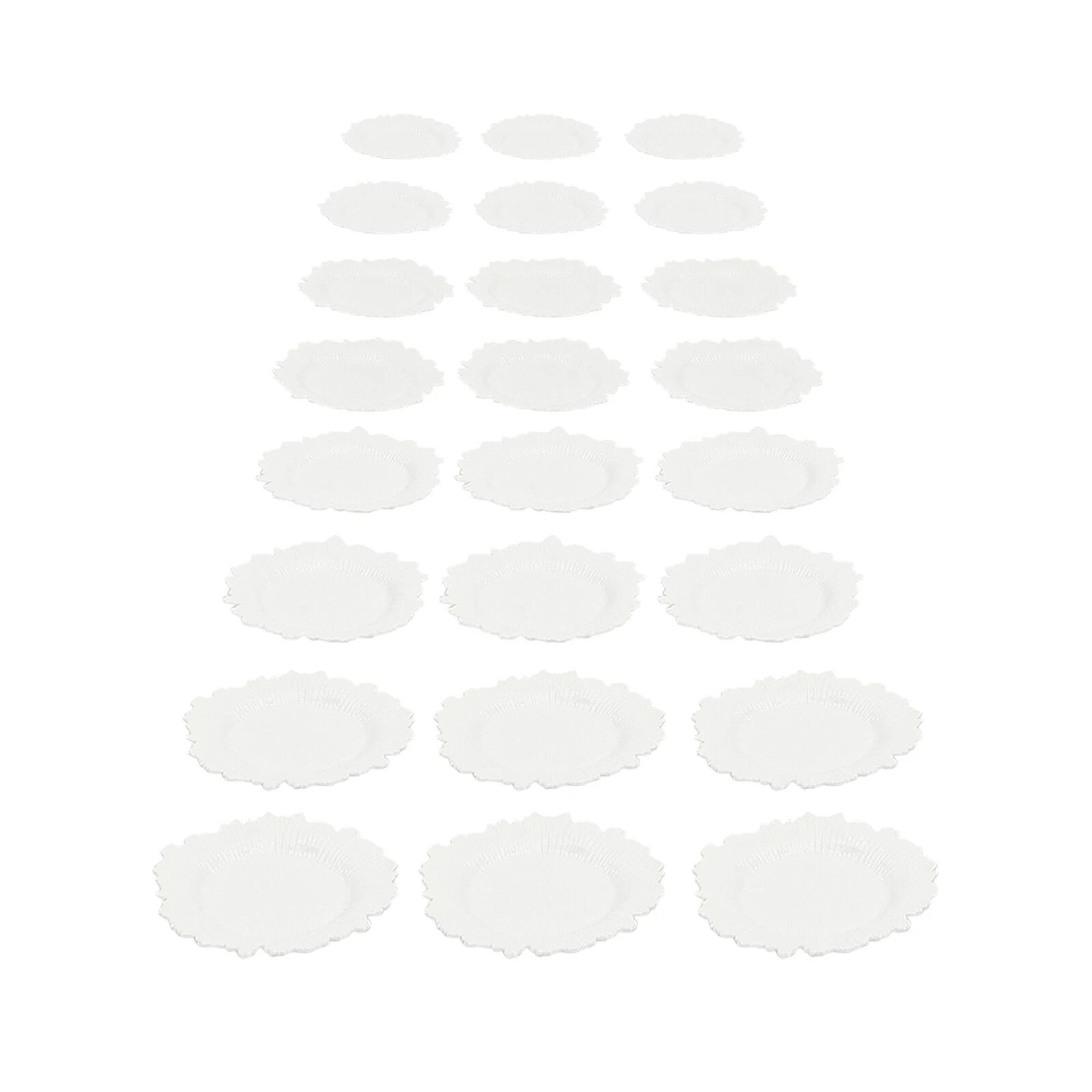 Premium Piece Plastic Party Plates Set For Wedding  Banquet Dinner Tableware 9