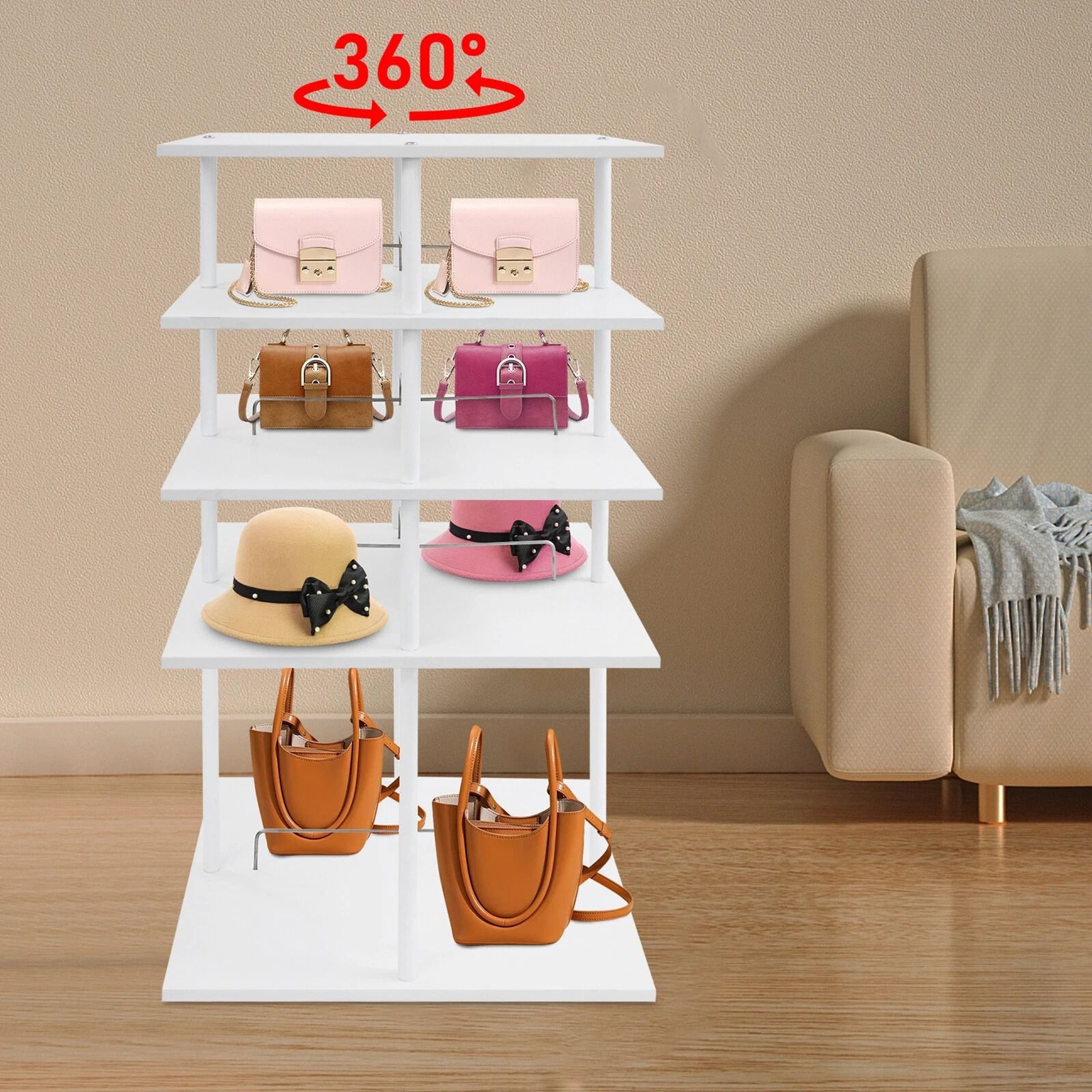 Premium Rotating Shoe Rack Storage Tower Organizer For Up To Space Saving Shoe Organizer 2