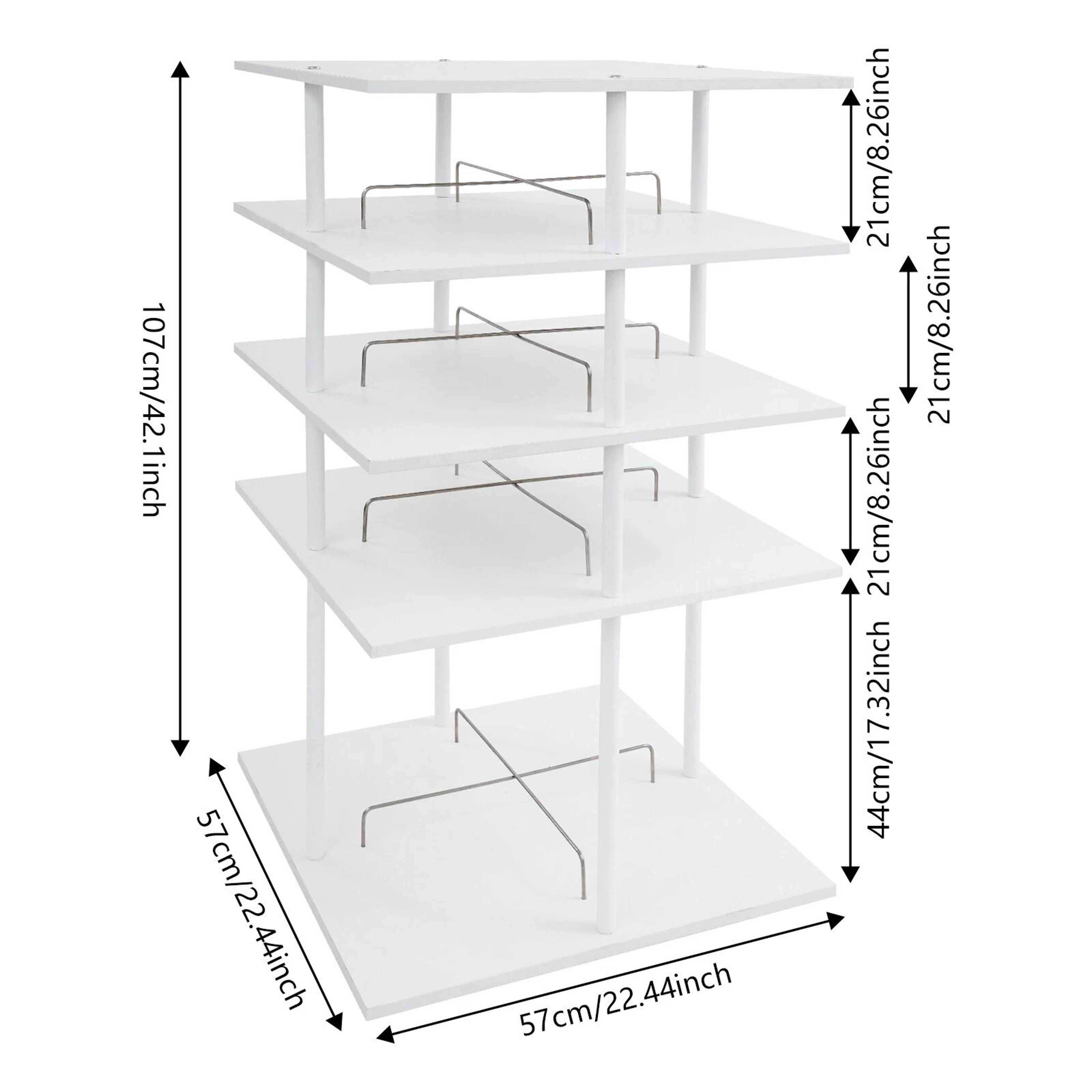 Premium Rotating Shoe Rack Storage Tower Organizer For Up To Space Saving Shoe Organizer 11