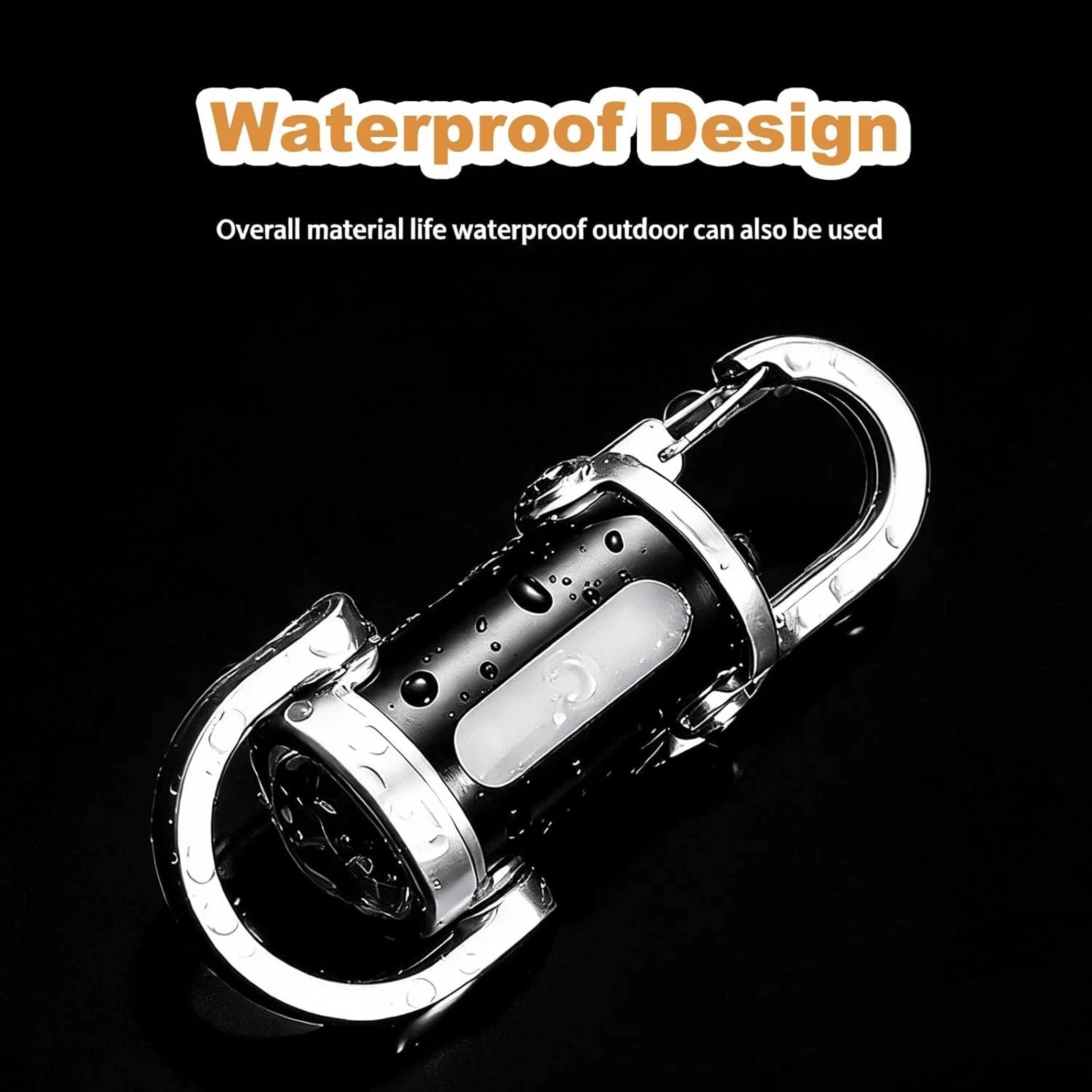 Portable LED USB Rechargeable Keychain Flashlight  Compact Pocket Mini Camping Light 6