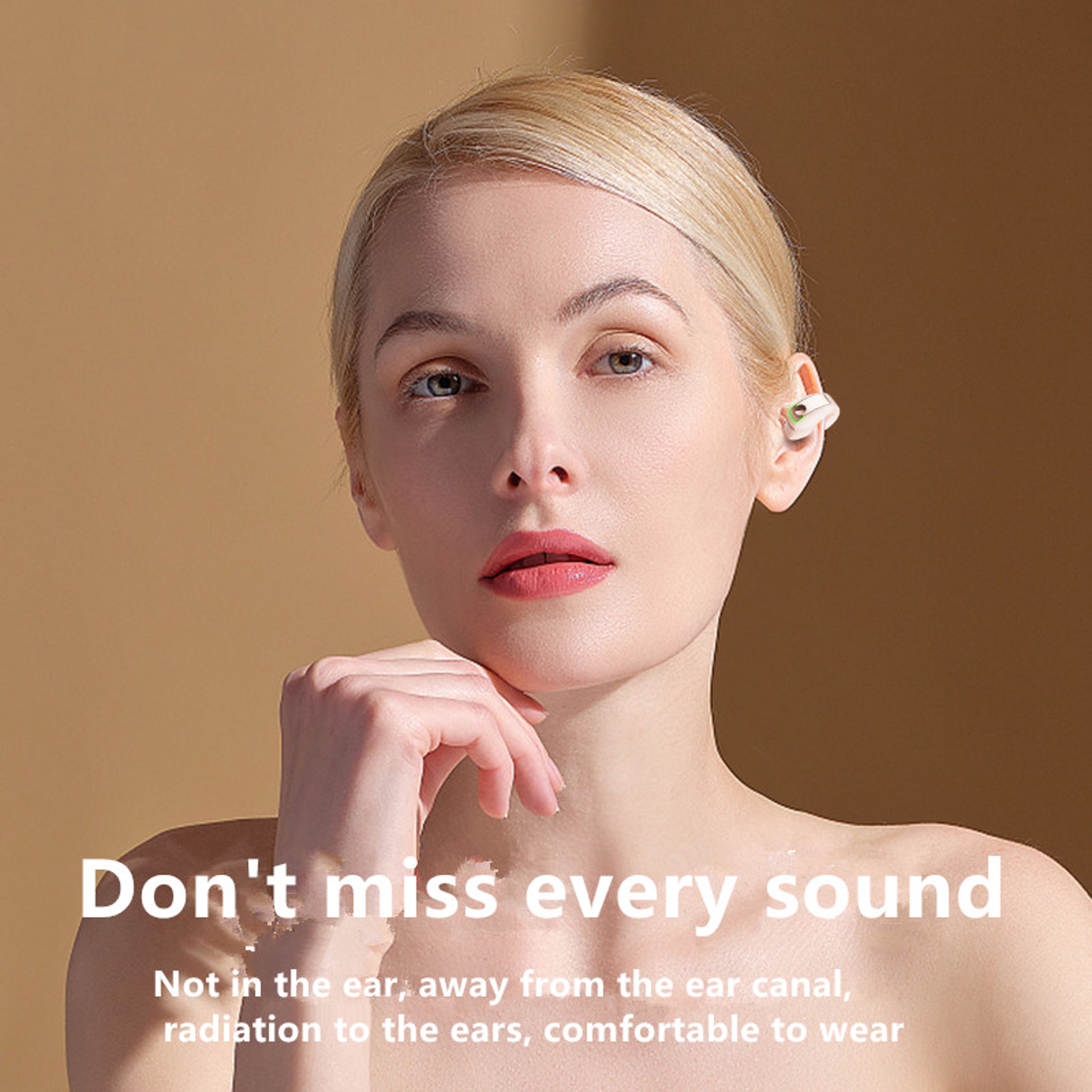 Ultra Light Bone Conduction HeadsetBluetooth 53 Wireless Earphones24H Playtime Dual Pairing Comfort 4