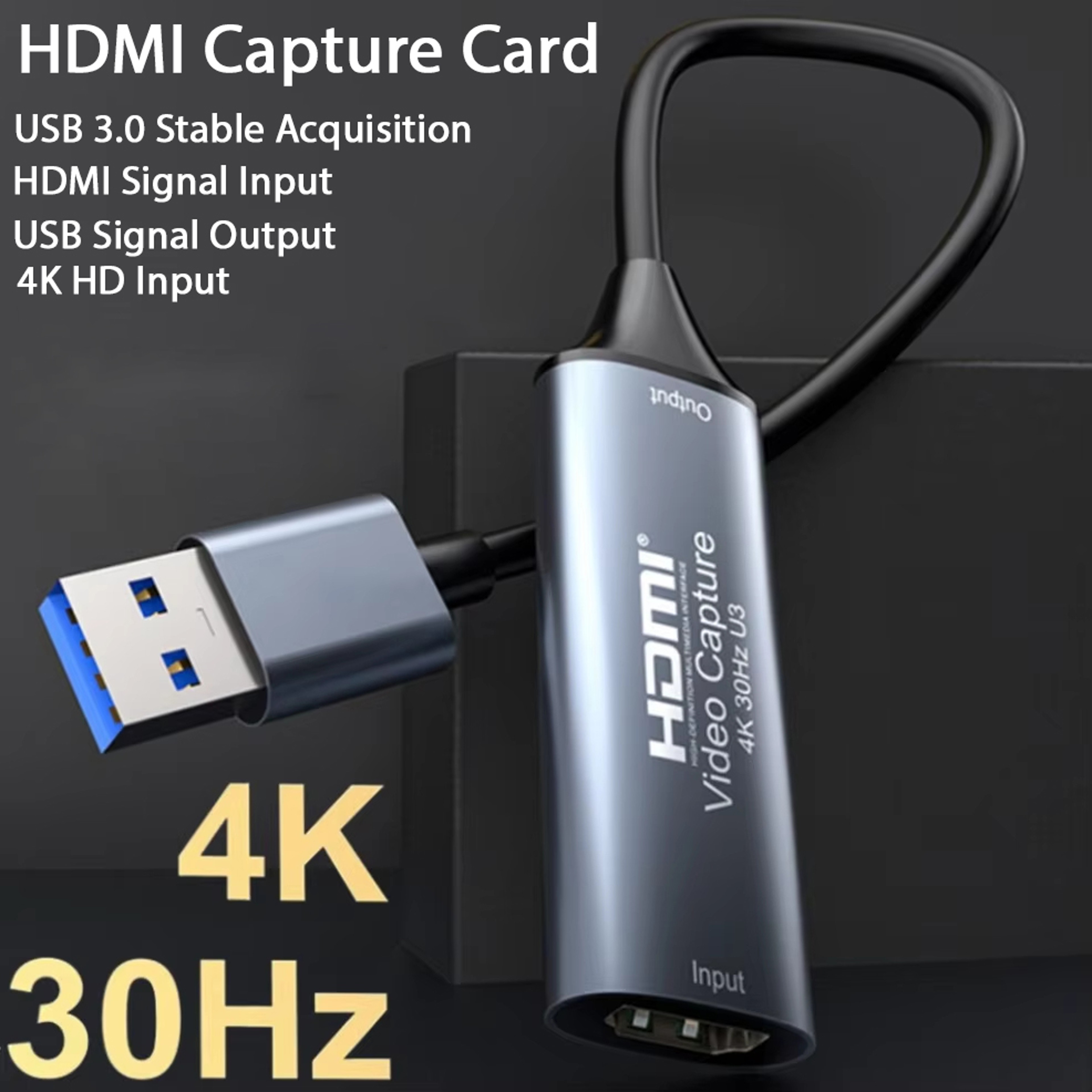 USB 20  TypeC 4K HDMI Video Capture Card Game Recorder for Switch Xbox PS5PS4 DVD Live Stre