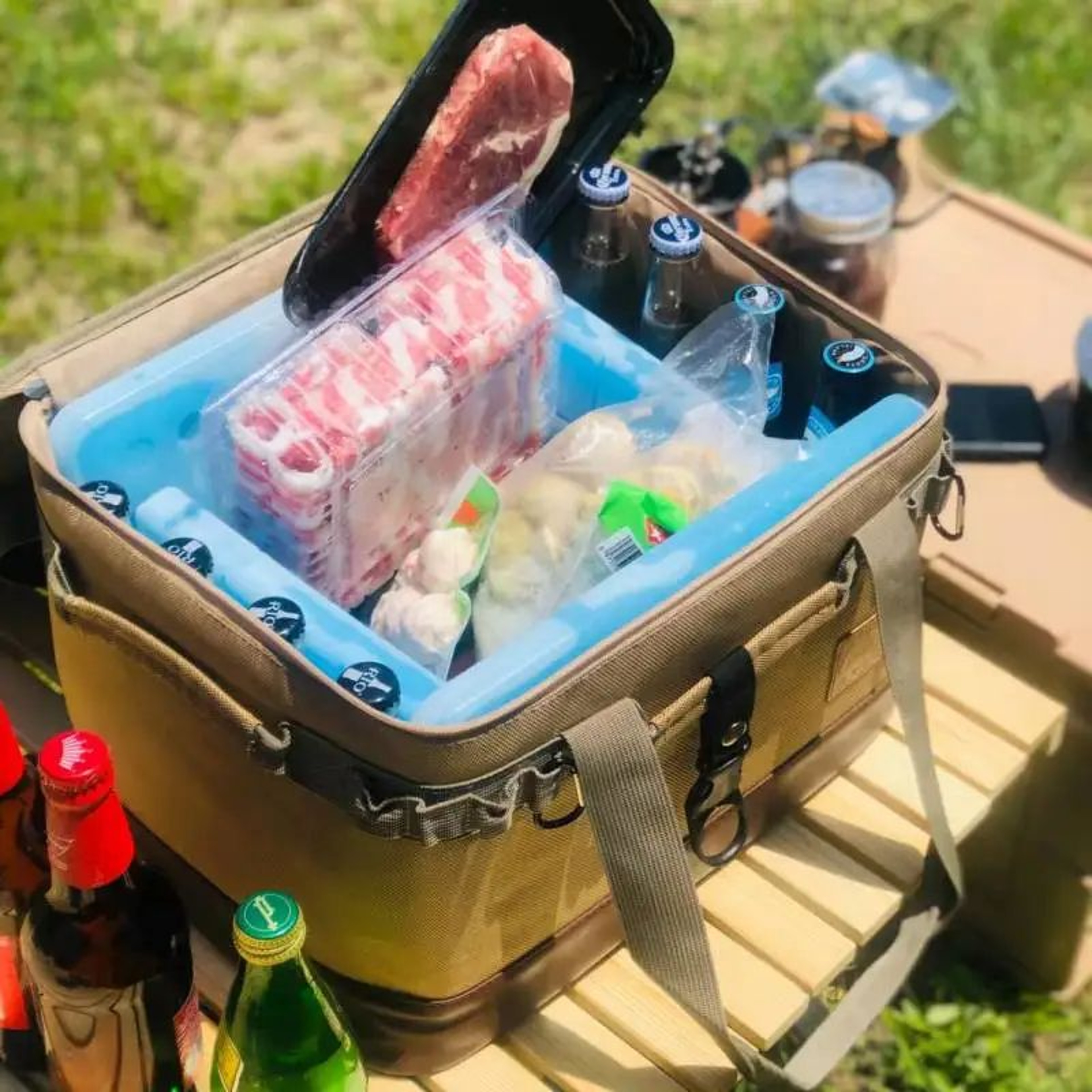 Camping Organizer Bag With Large Capacity MultiFunction Storage For Cookware Hiking Utensils And Ou