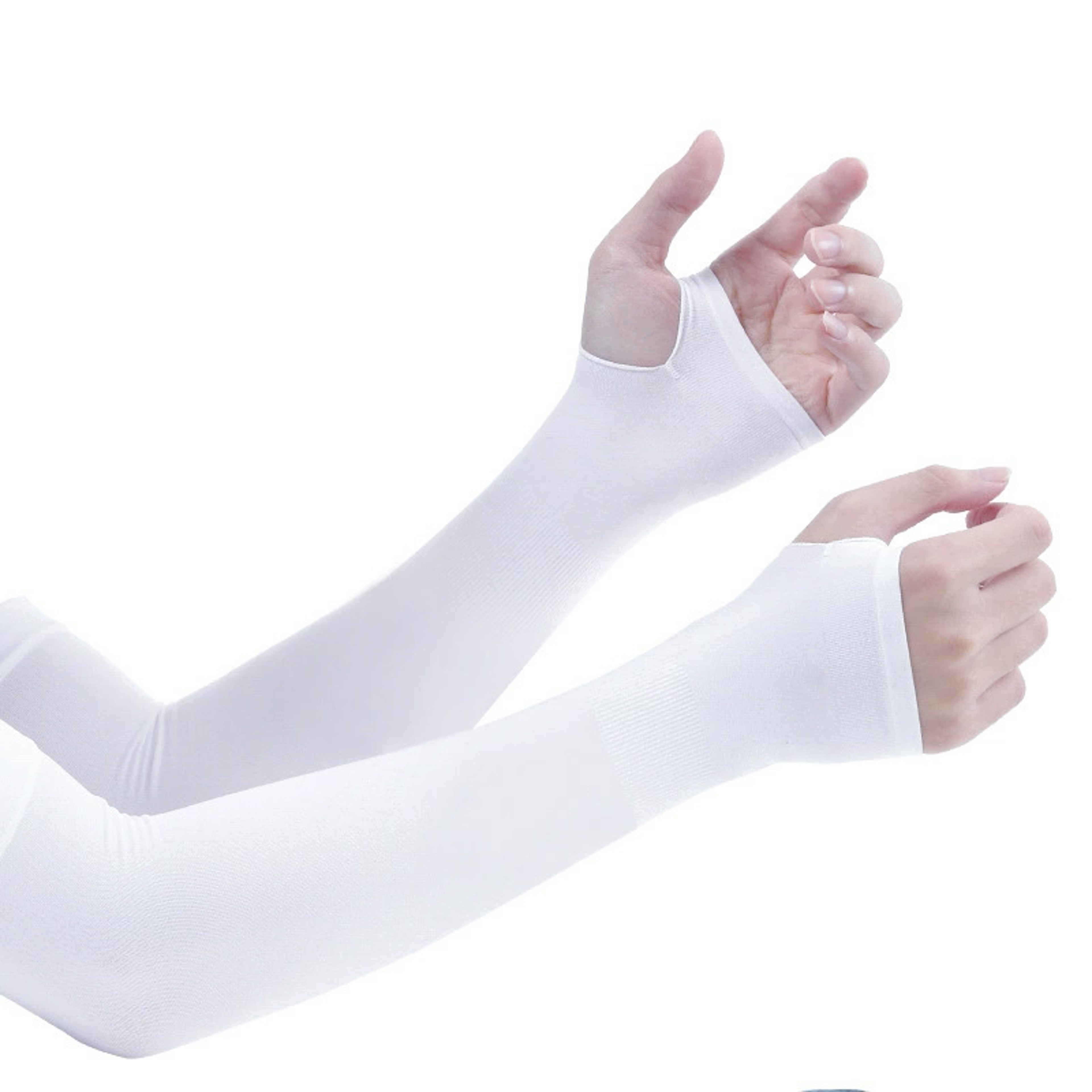 UV Blocking Ice Silk Sun Protective Sleeves High Breathability Nylon Material For Cycling  Sports 4