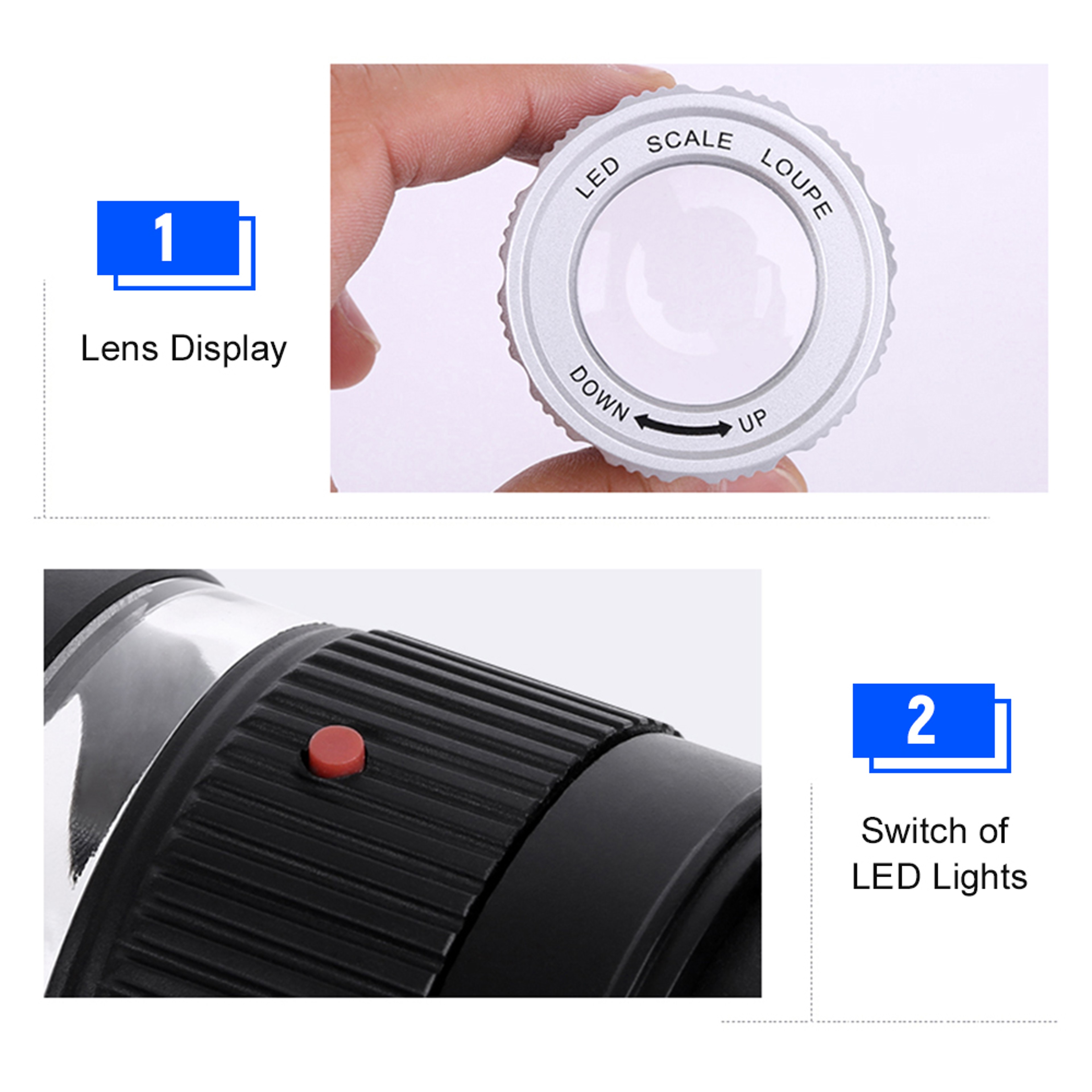 30X LED Scale Loupe Magnifier for Precision Inspection, Clear Detail and Accurate Viewing – view 6