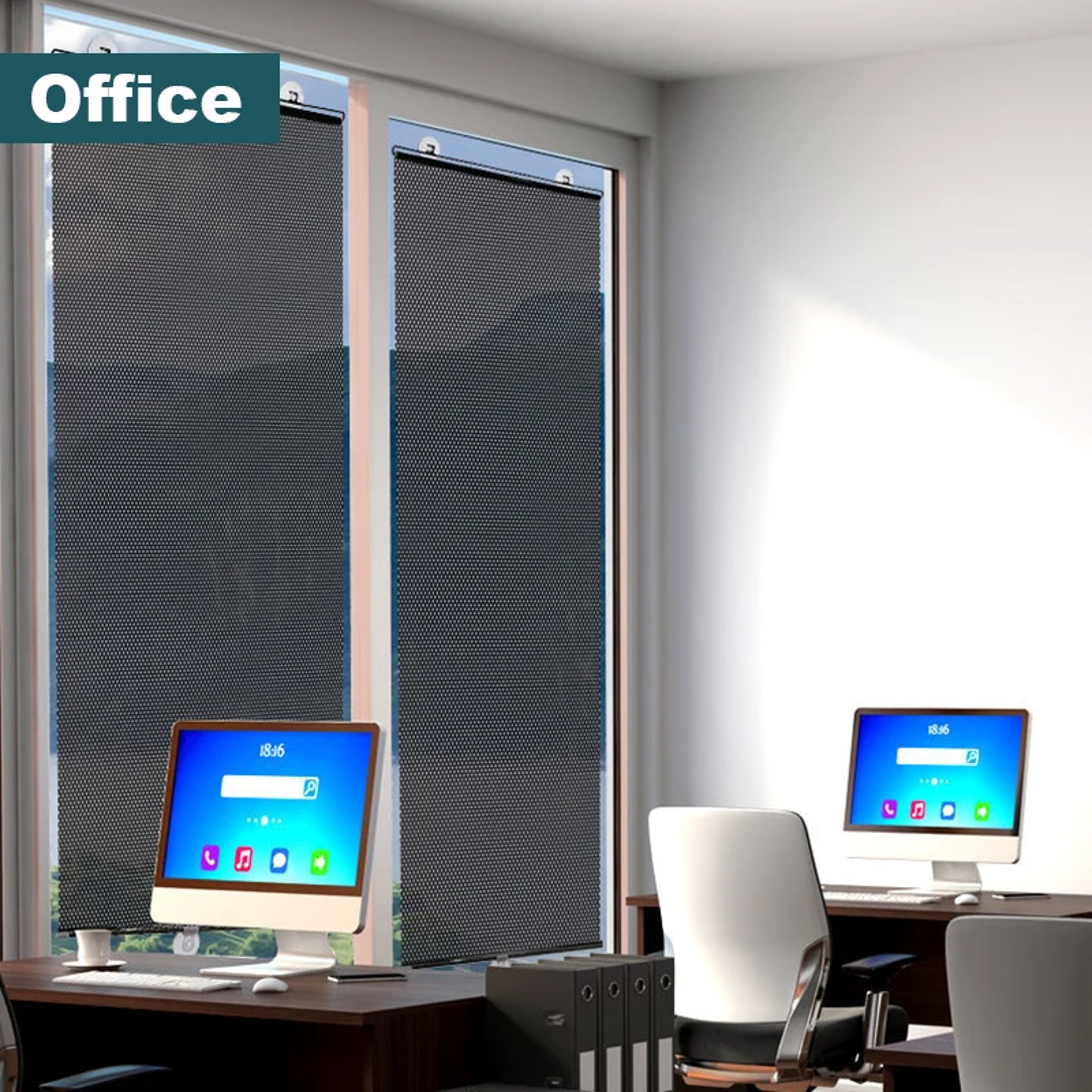 Foldable Suction Cup Sunshade Blinds 2