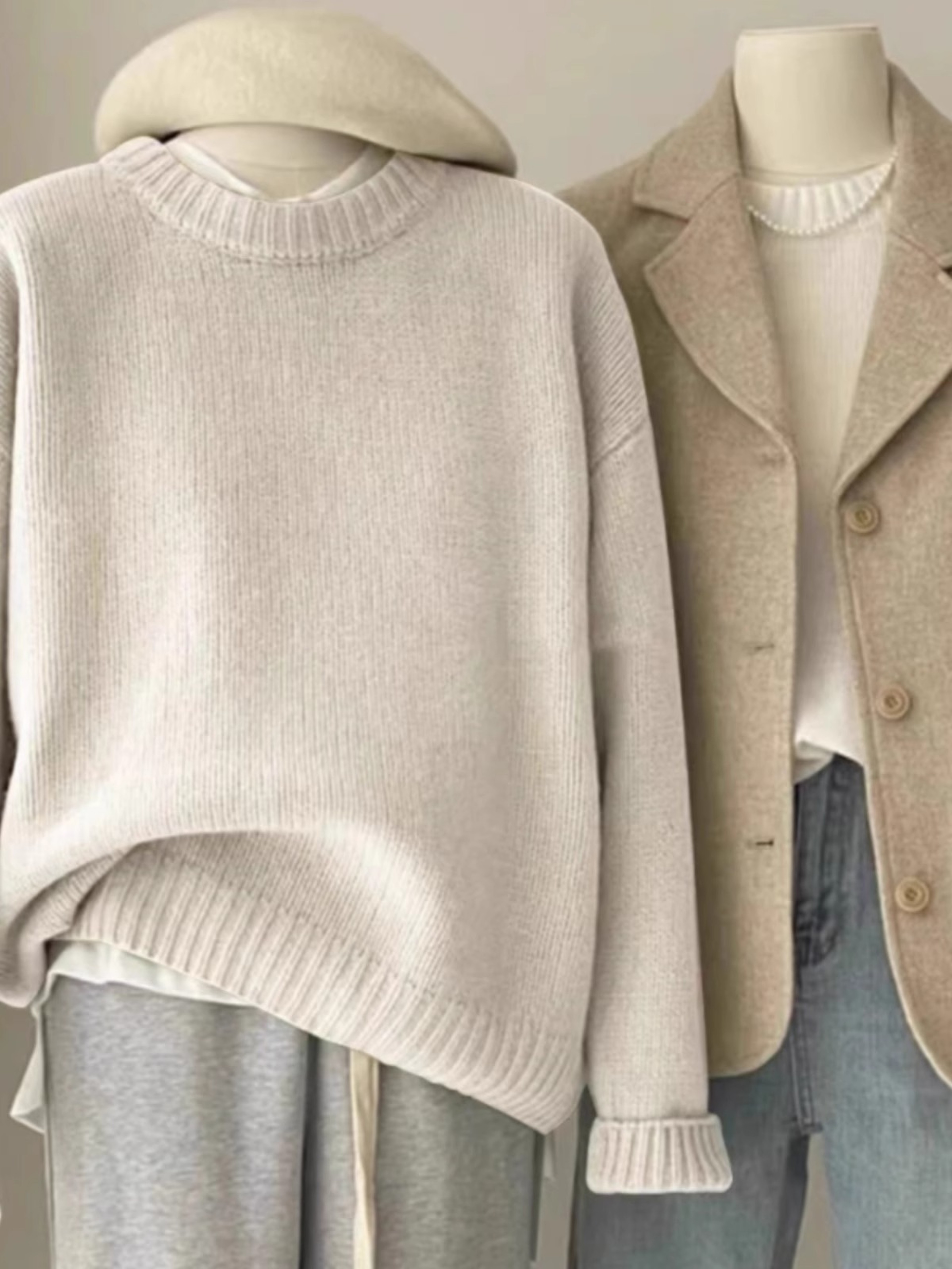 Women's 100% Cashmere Crewneck Sweater Soft Lightweight Luxury Knit – view 2