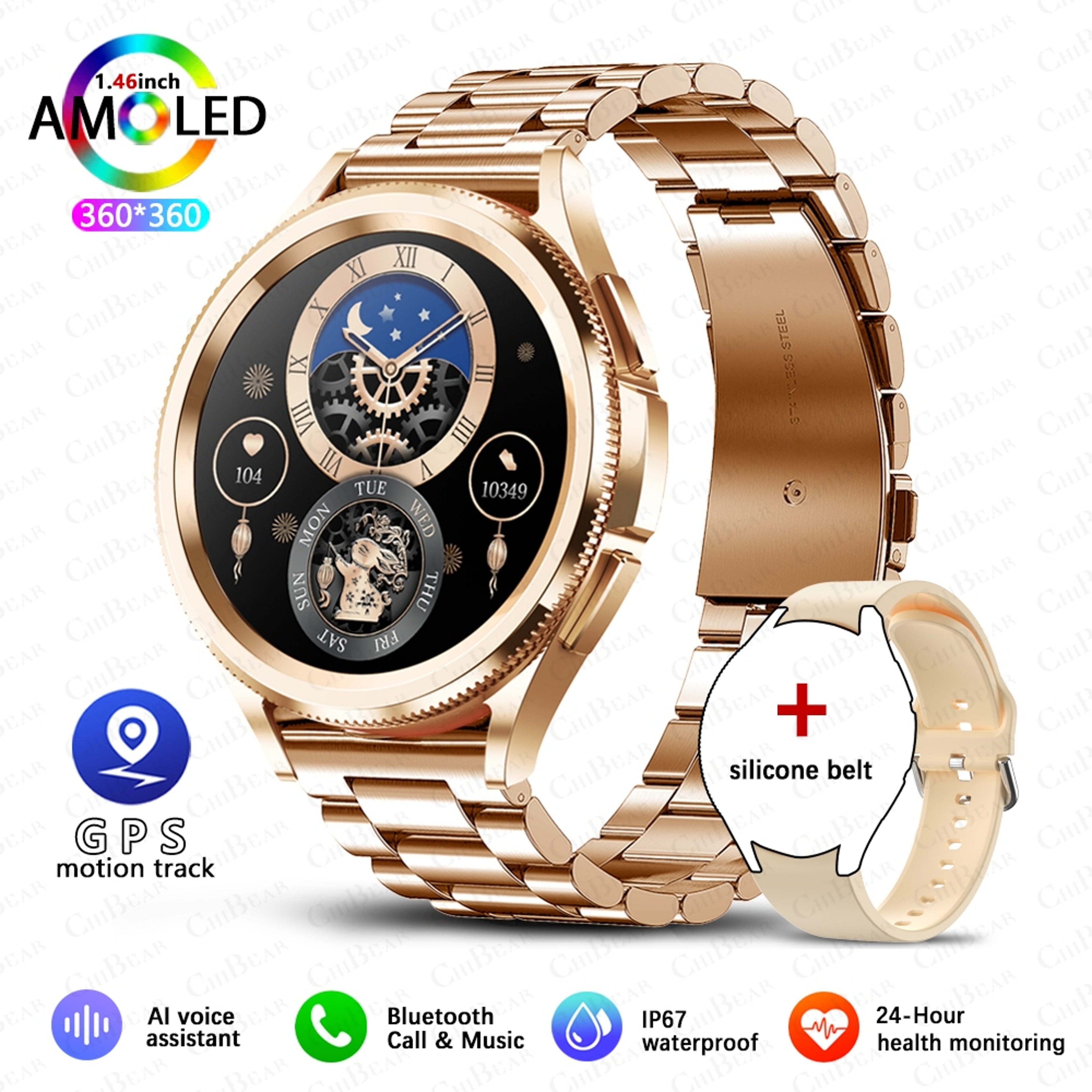Galaxy Watch 6 Fitness Smartwatch For Men With GPS AMOLED Screen And 100 Modes 7