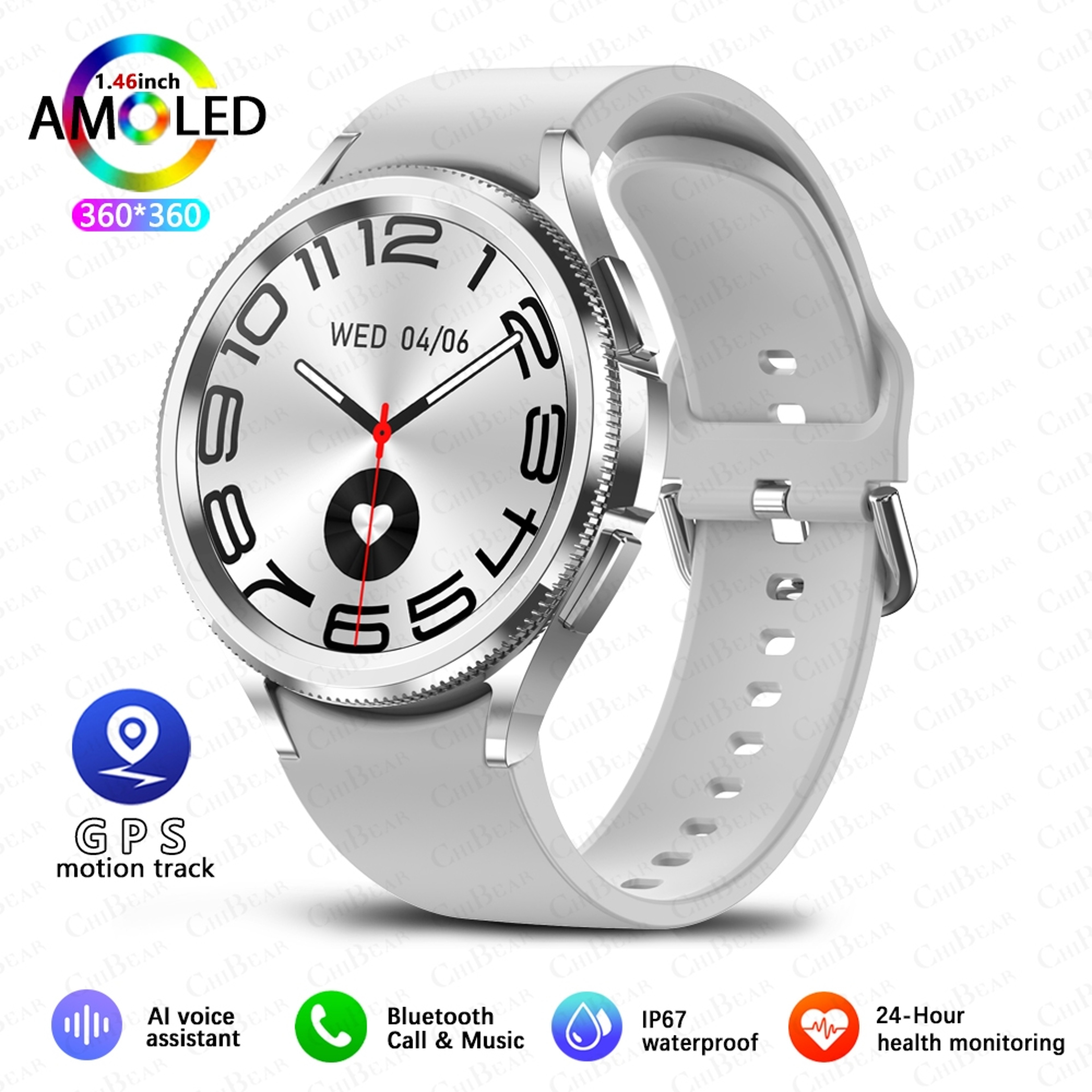 Galaxy Watch 6 Fitness Smartwatch For Men With GPS AMOLED Screen And 100 Modes 9