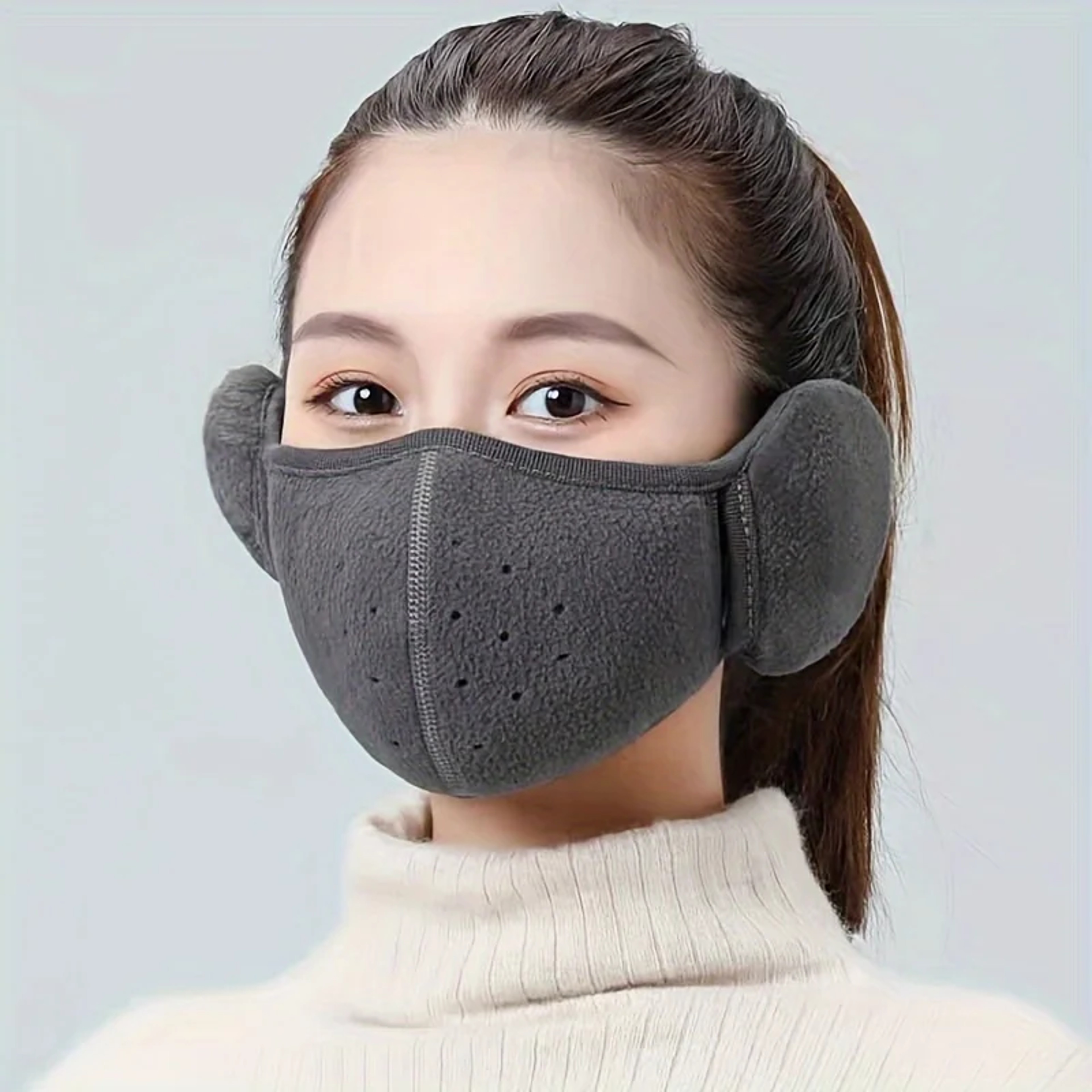 Full Cover Face Mask Outdoor Windproof Mask, Winter Mask Warm Mask, Breathable Thickened Dustproof Reusable Mask – view 5