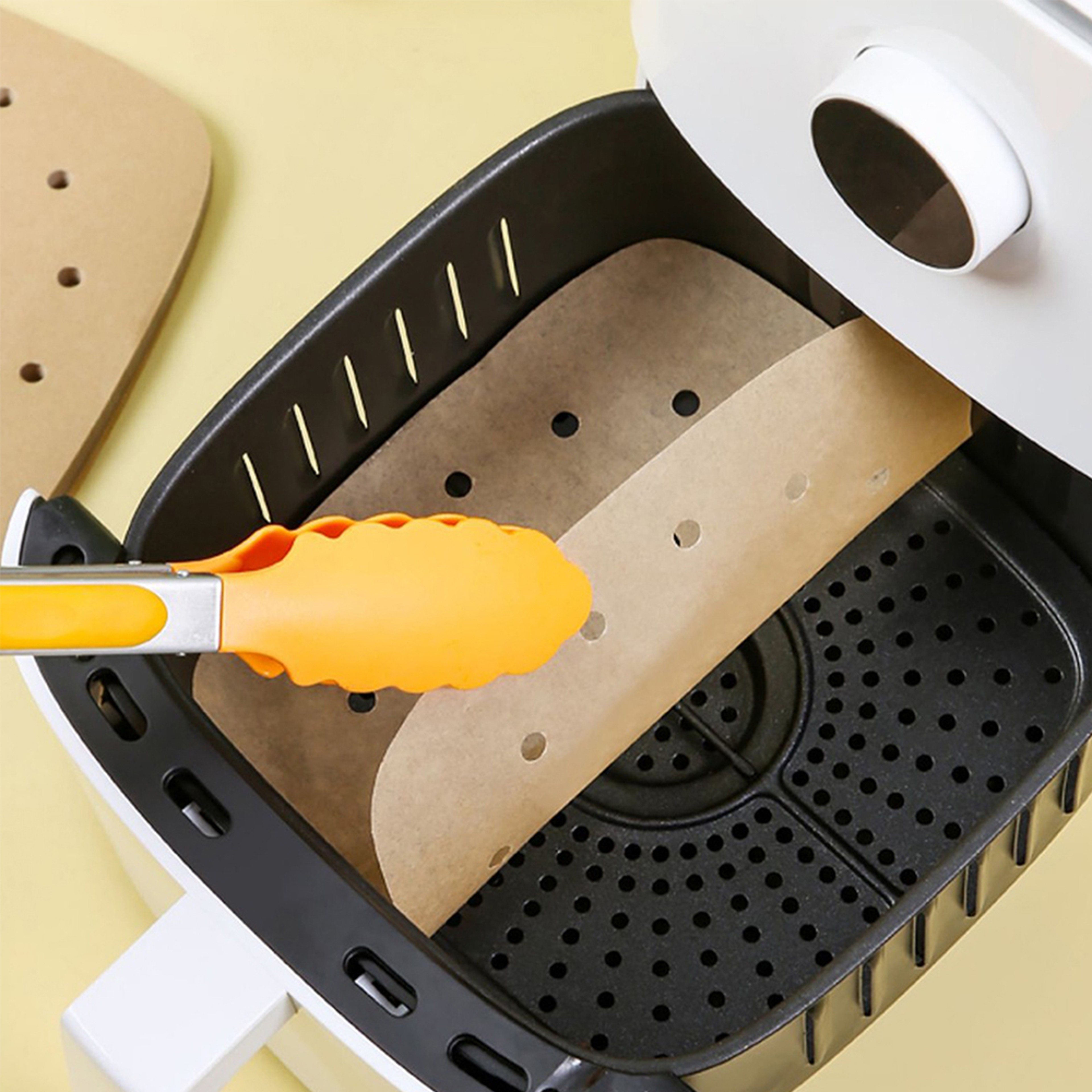 Non-Stick Air Fryer Parchment Paper Liners, Square Disposable Baking Paper Accessories – view 3