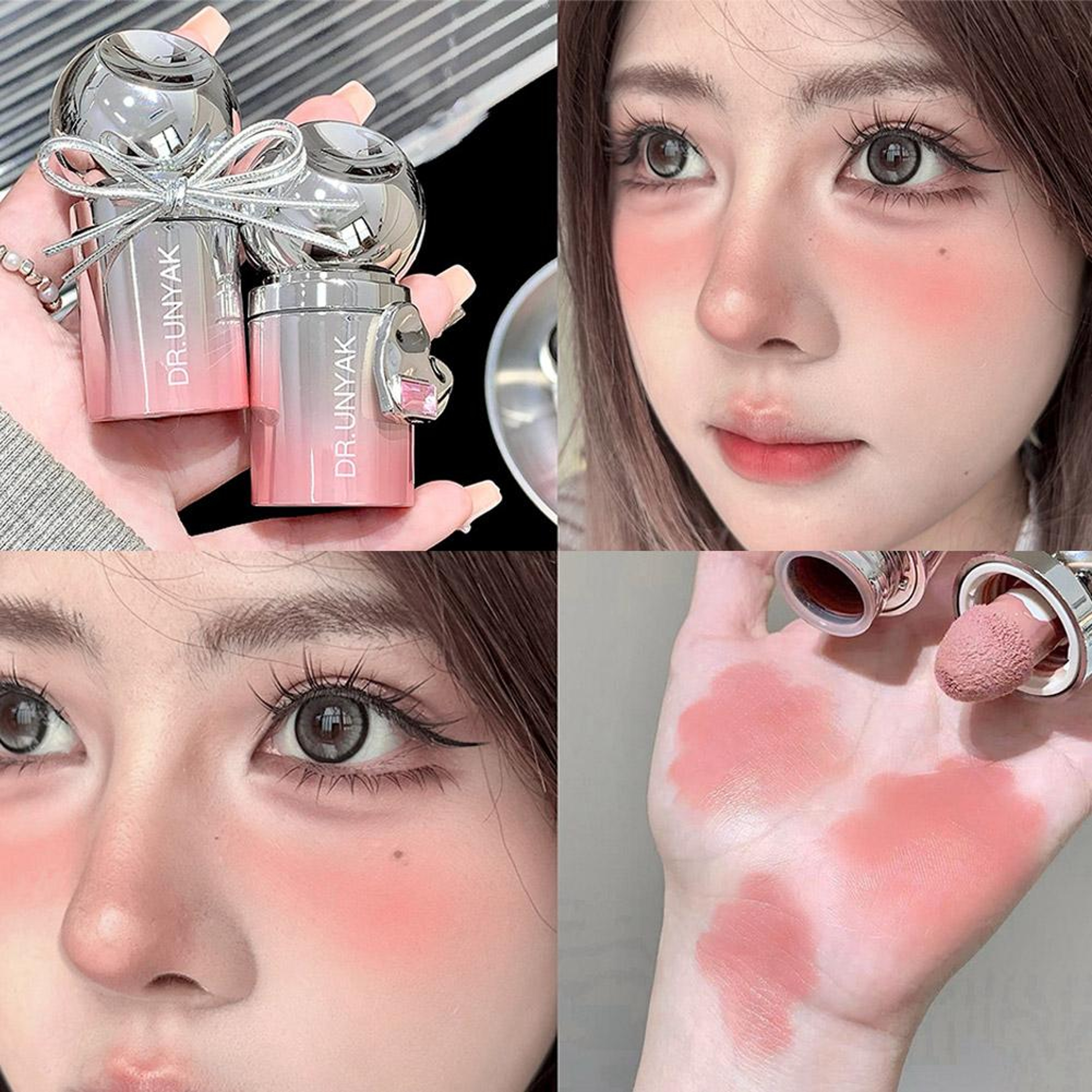 Sponge Head Blusher, Velvet Liquid Blush Matte, Natural Lasting Tint Makeup – view 14