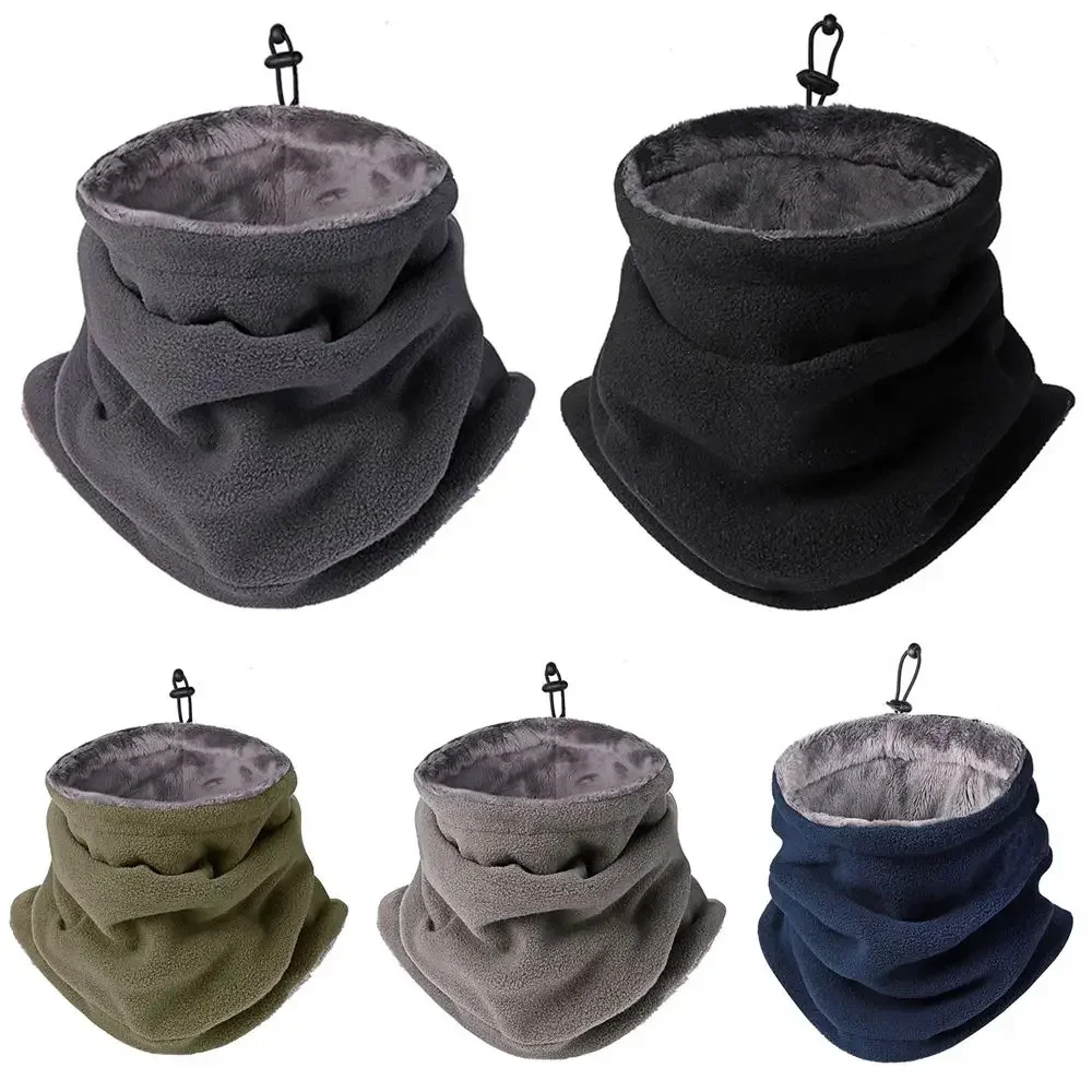 Fleece Neck Warmer for Men Women, Windproof Winter Motorcycle Mask, Outdoor Balaclava Face Mask for Hiking and Cycling – view 1
