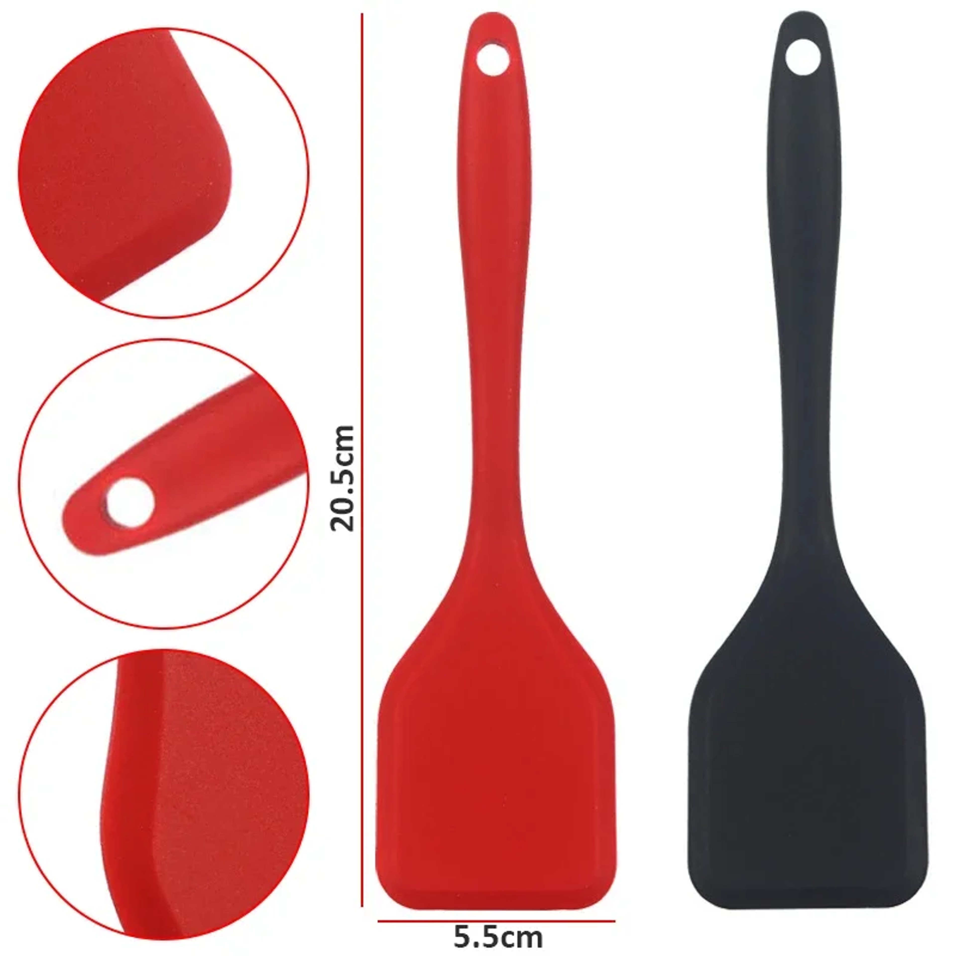 Silicone Non-stick Cooking Spatula, Dense Shovel for Frying Fish and Omelette, Kitchen Tool – view 5