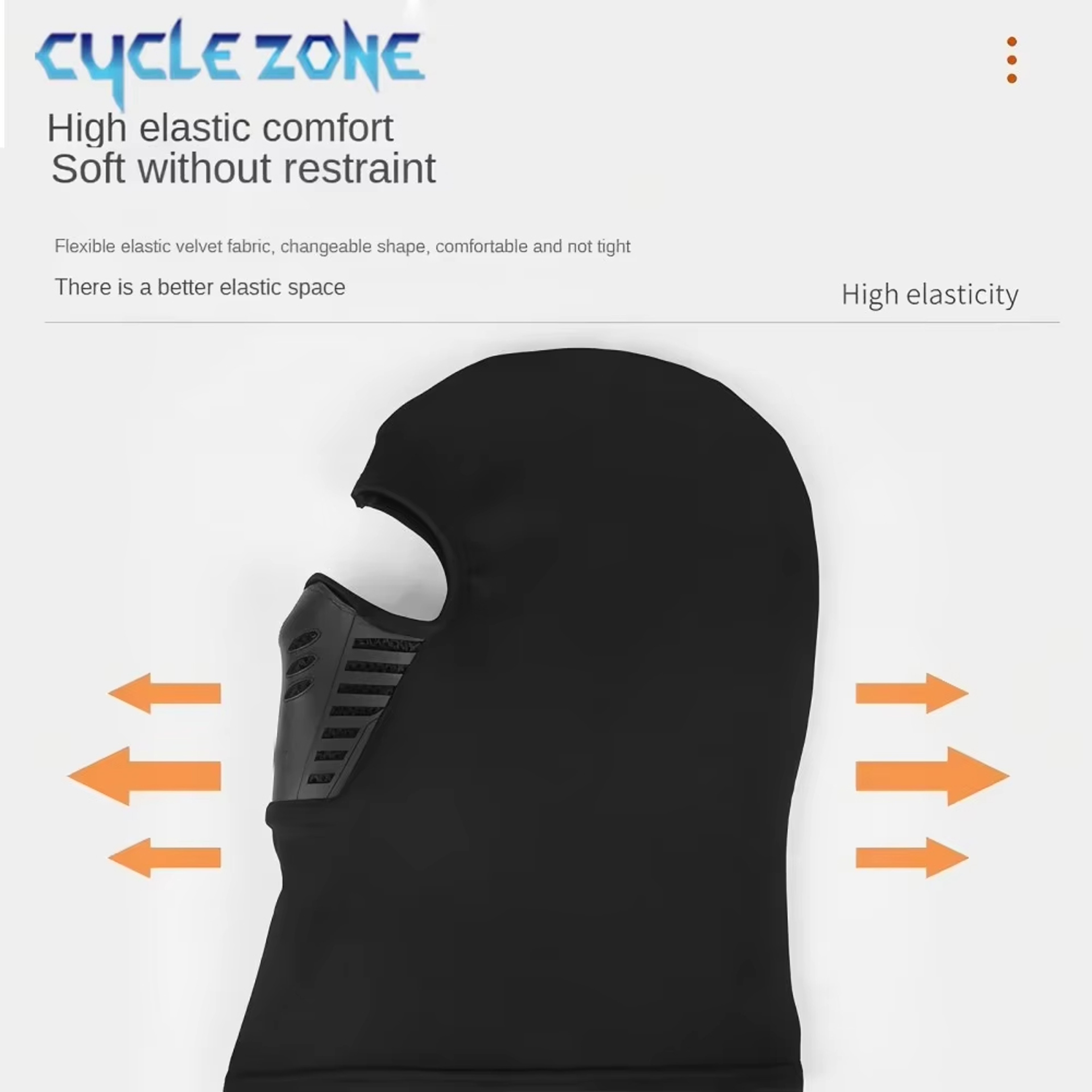 Mask Winter Thermal Motorcycle Balaclava, Dustproof Fleece Cap for Ski Cycling Riding – view 4