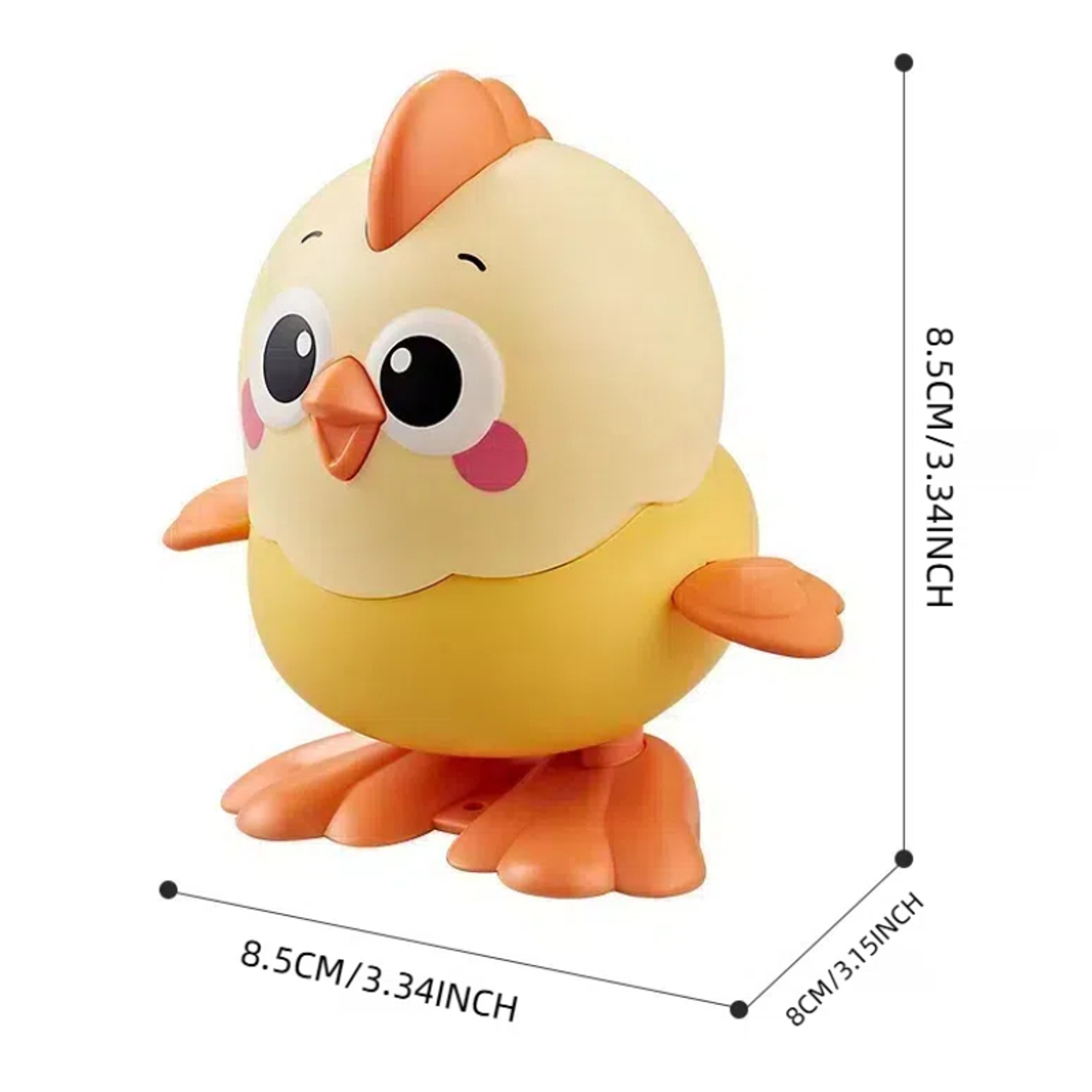 Cute Walking Animal, Clockwork Toy Chick on Chain for Fun Play – view 6