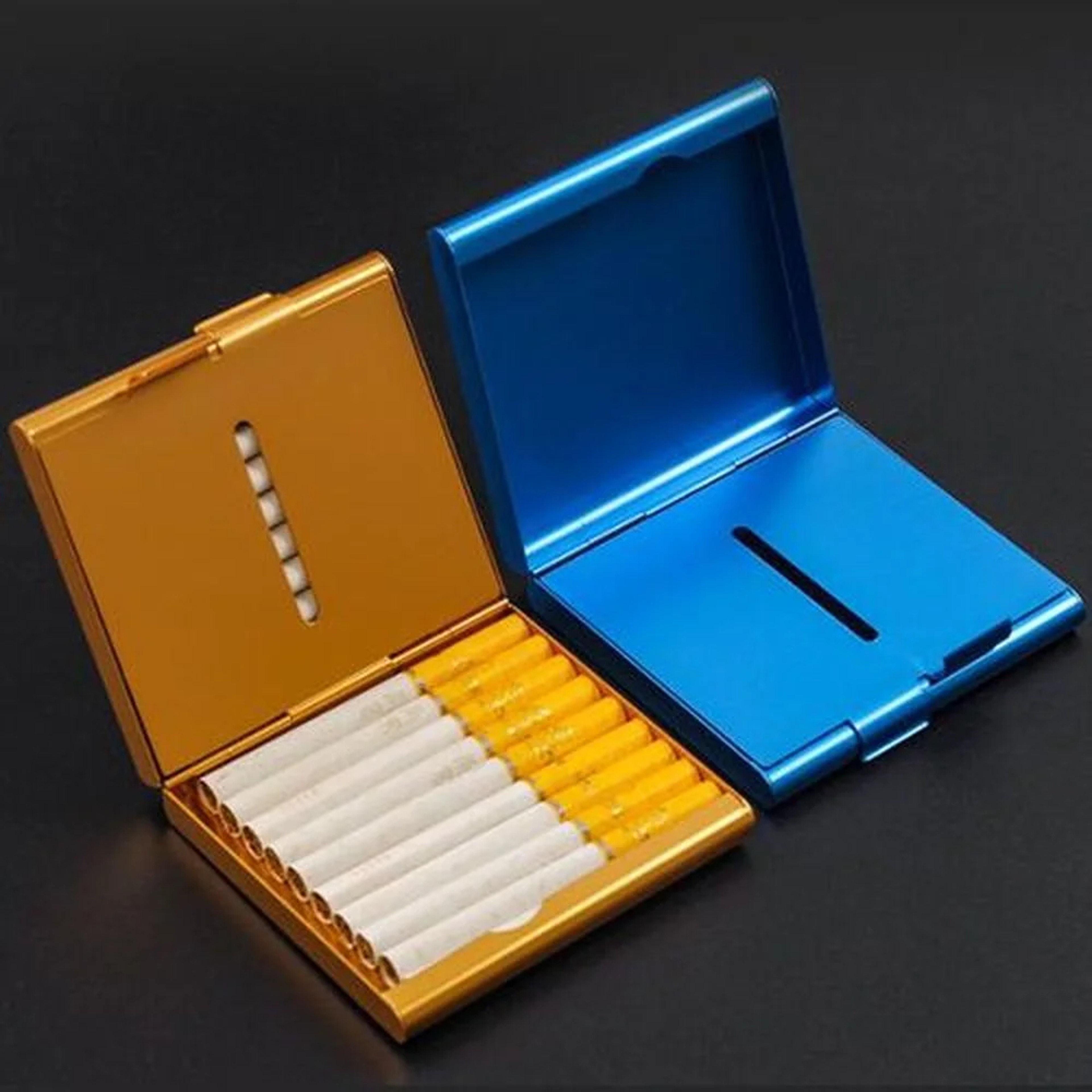 Creative Folio Cigarette Case, Personalized Ultra-thin Design, Aluminum Alloy Mens Custom Case – view 1