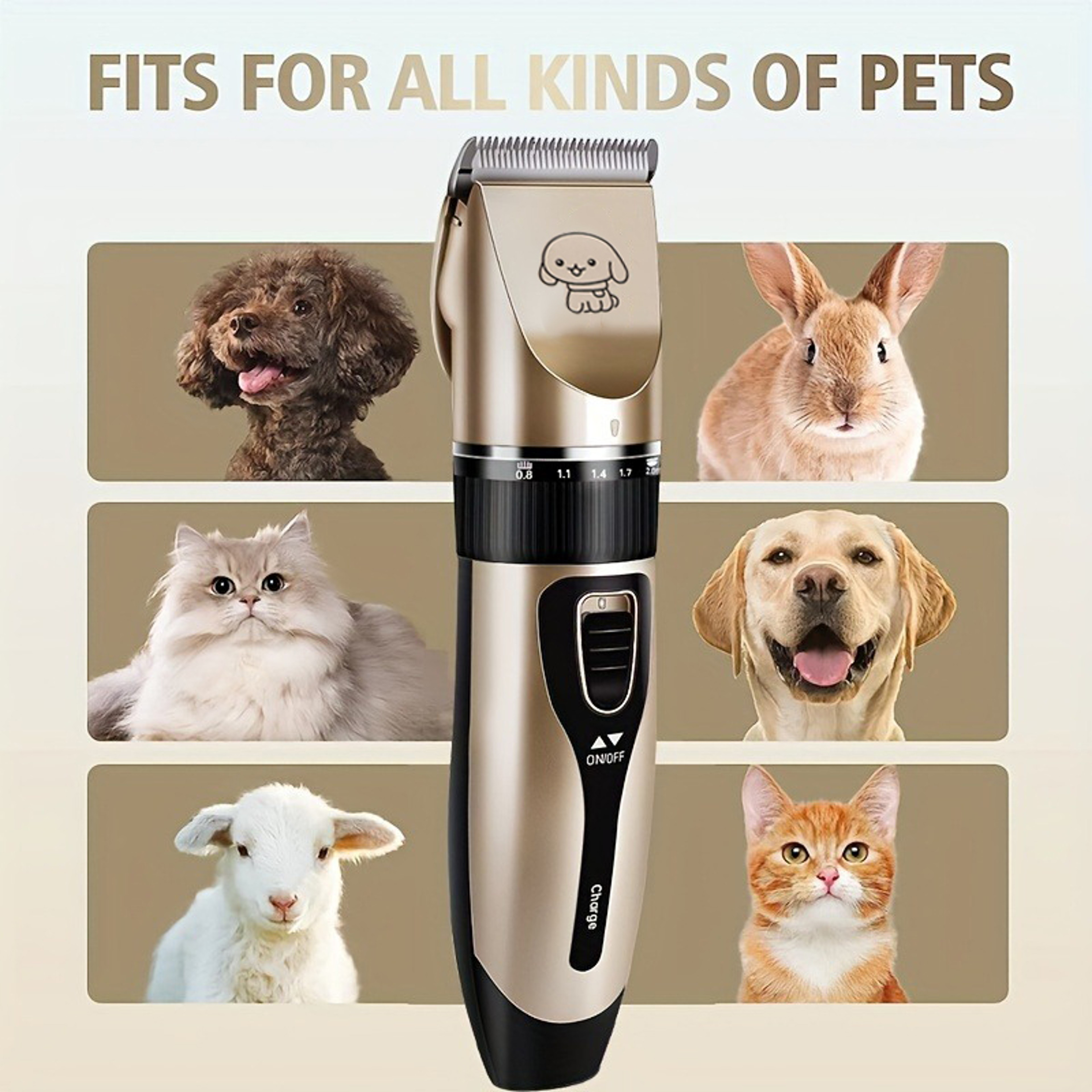 Electric Pet Hair Trimmer Kit, Precision Clippers for Professional Grooming, Perfect for Dogs and Cats at Home – view 5