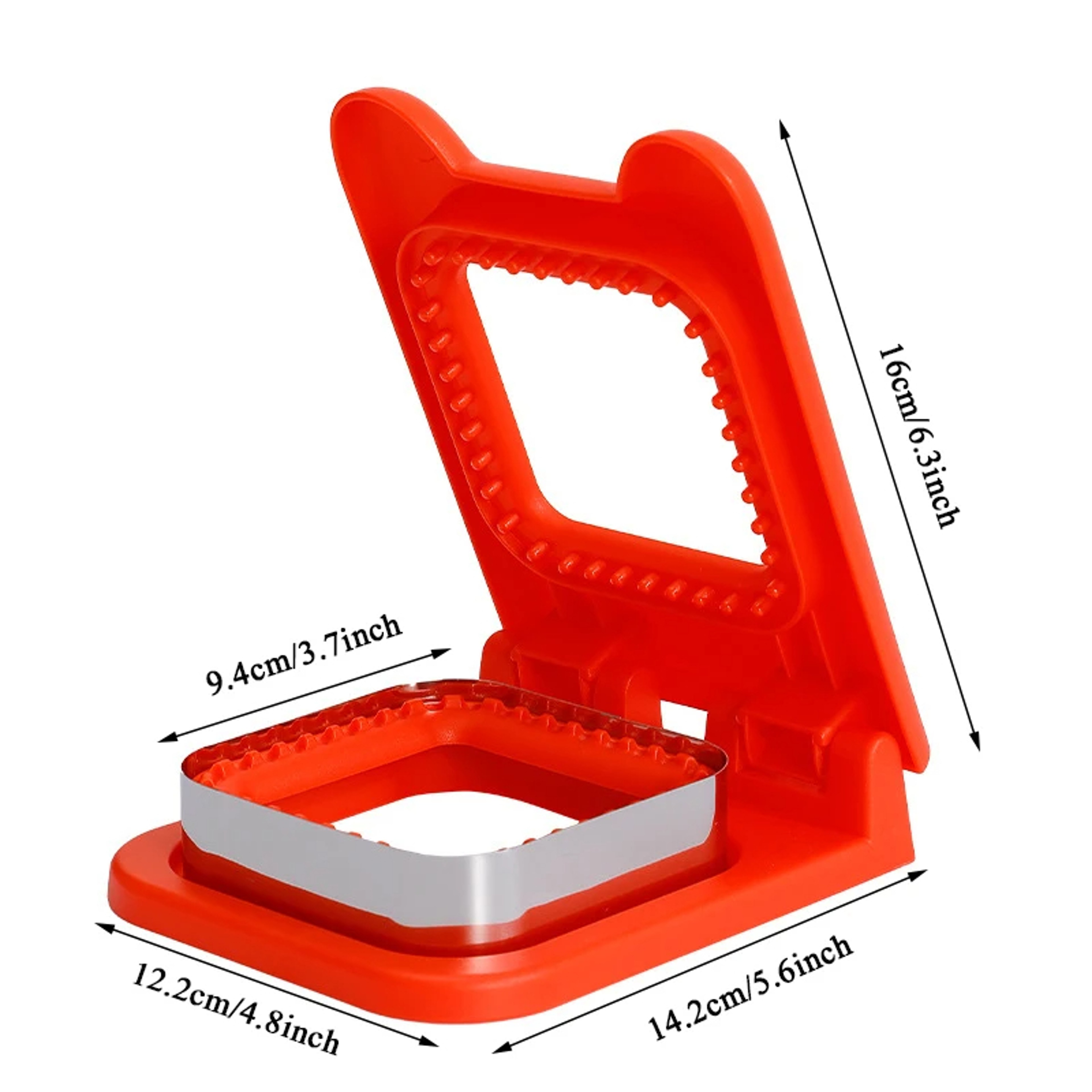 Flip Sandwich Cutter and Sealer, Circular Stainless Steel Lunch Mold for Kids, Bread Toast Cutting Tool – view 6
