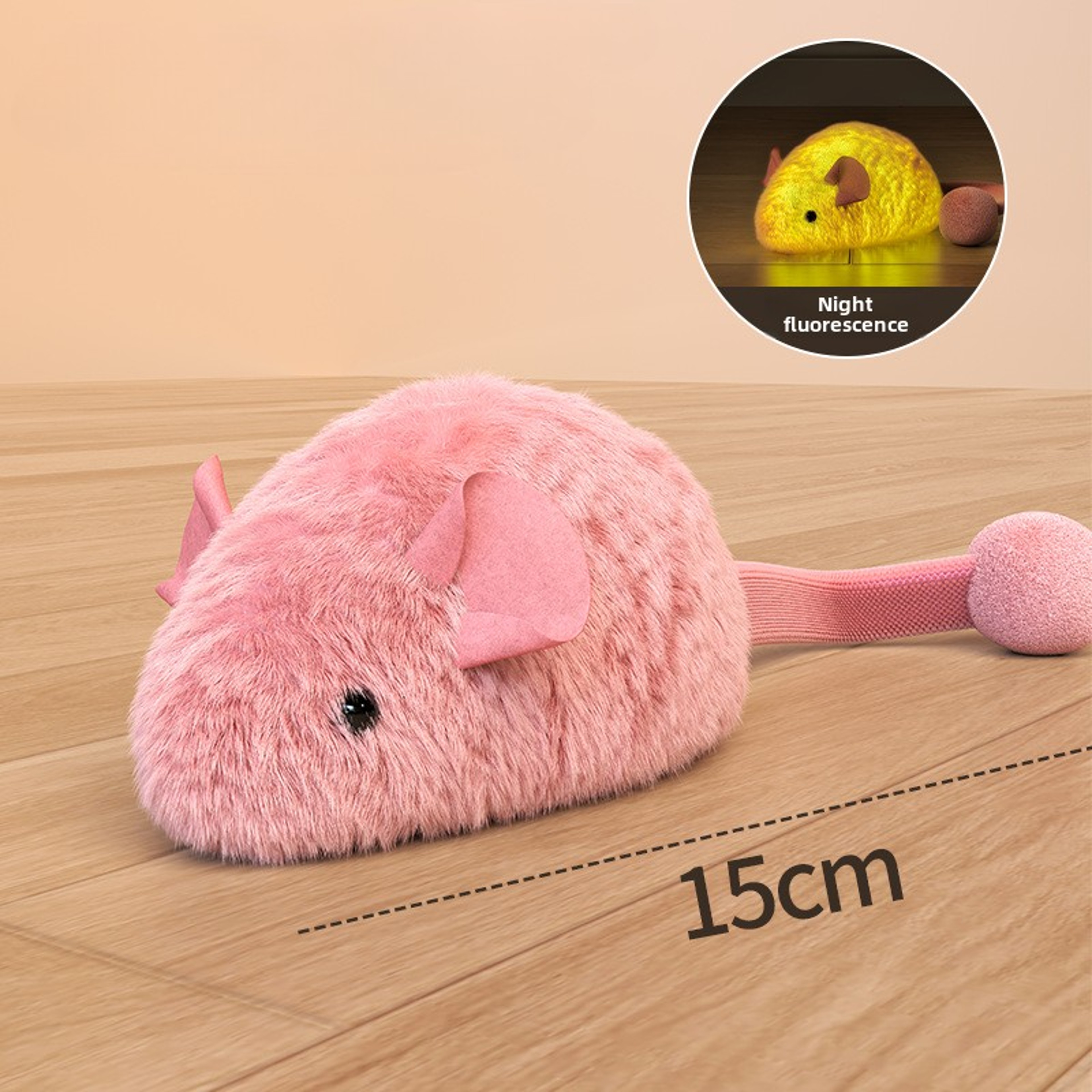 Self-Playing Interactive Plush Mouse, Cat Toys Simulation Mice, Chew Toy for Indoor Pet Cats Kitten Plush – view 2