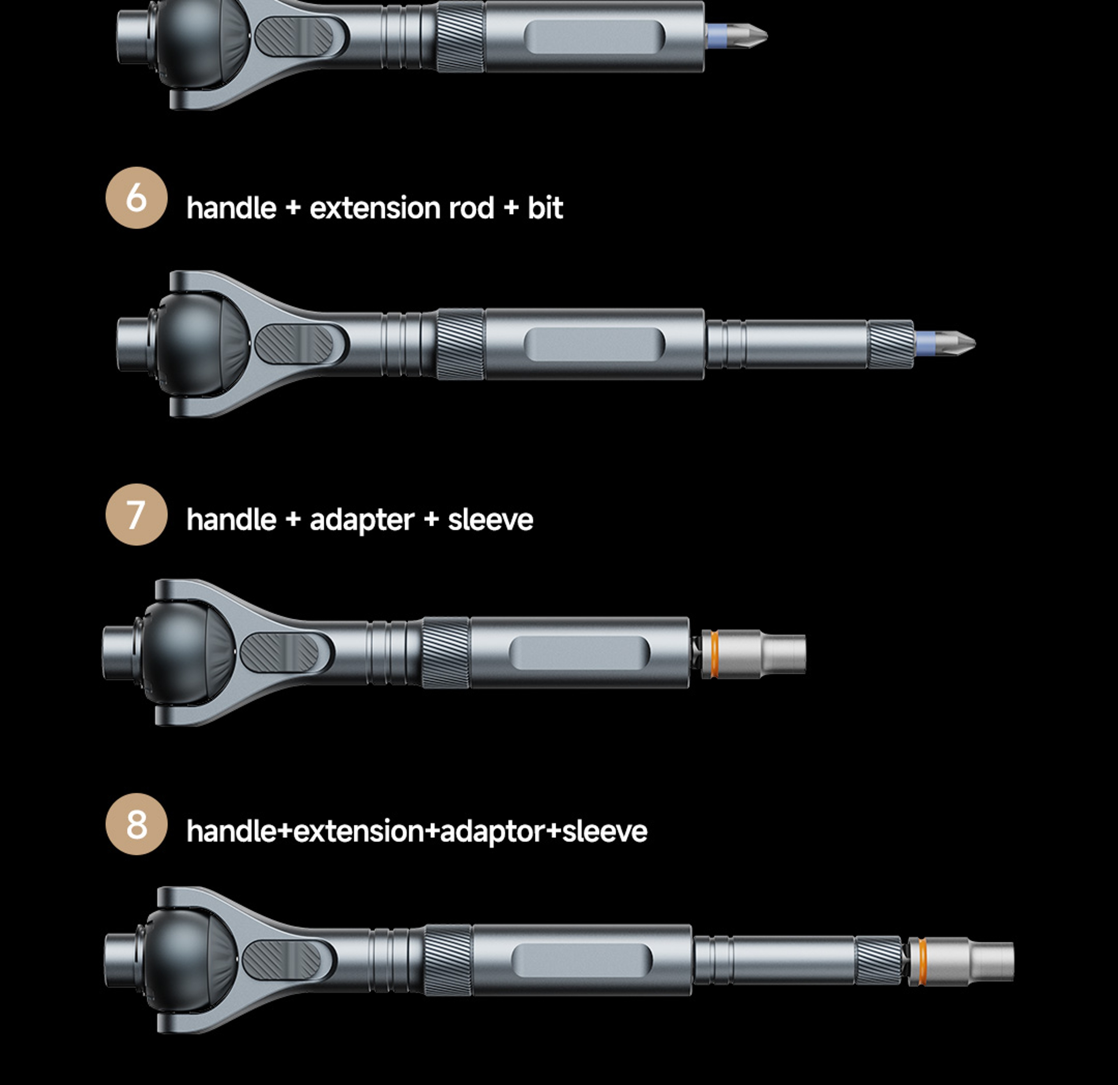 Mini Repair Tool Kit With MultiMagnetic Bits Multifunction Ratchet Screwdriver Set For IPhone PC Ho 3