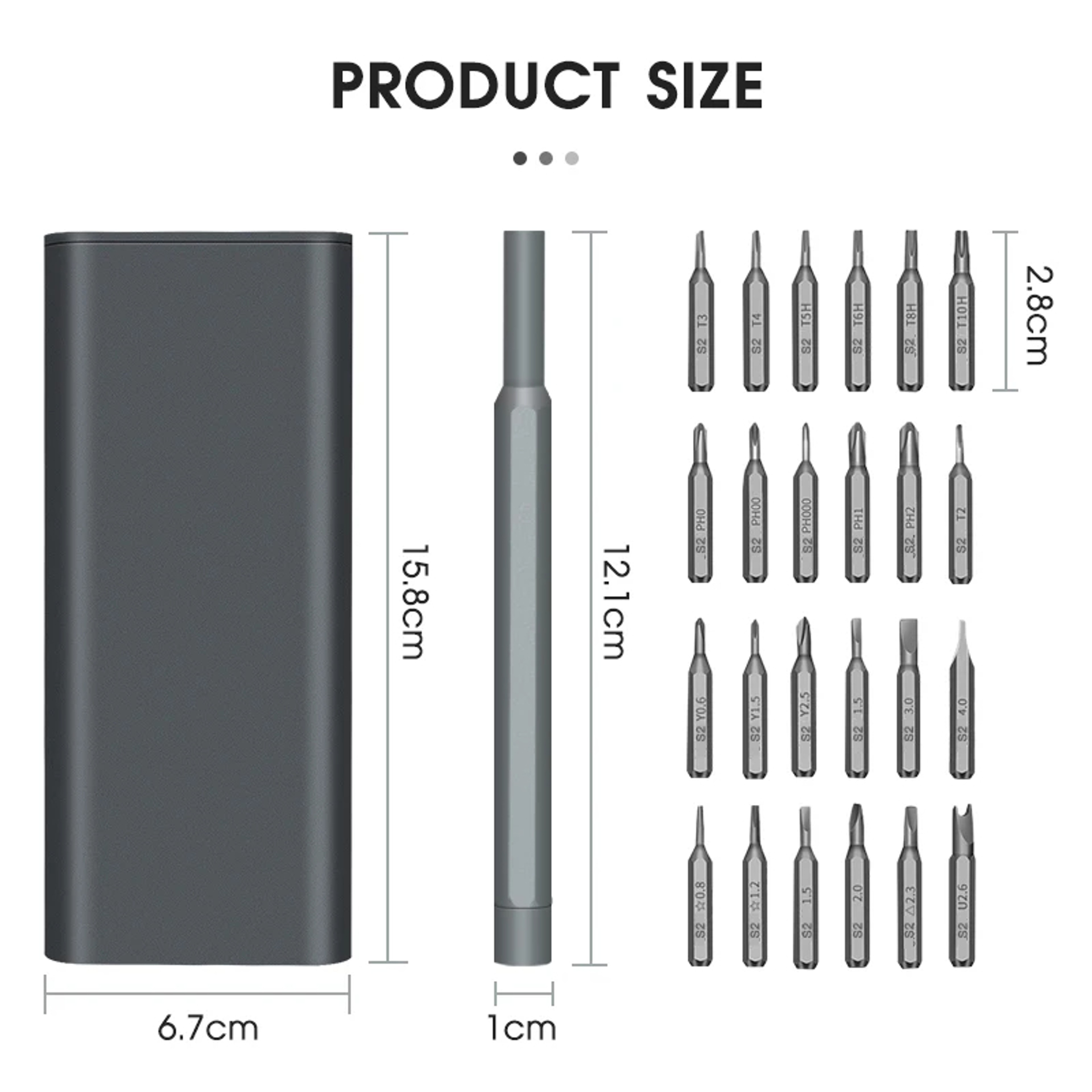 Mini Repair Tool Screwdriver Set with Magnetic Driver Bits for iPhone, Xiaomi, Watch, Glasses, PC – view 6