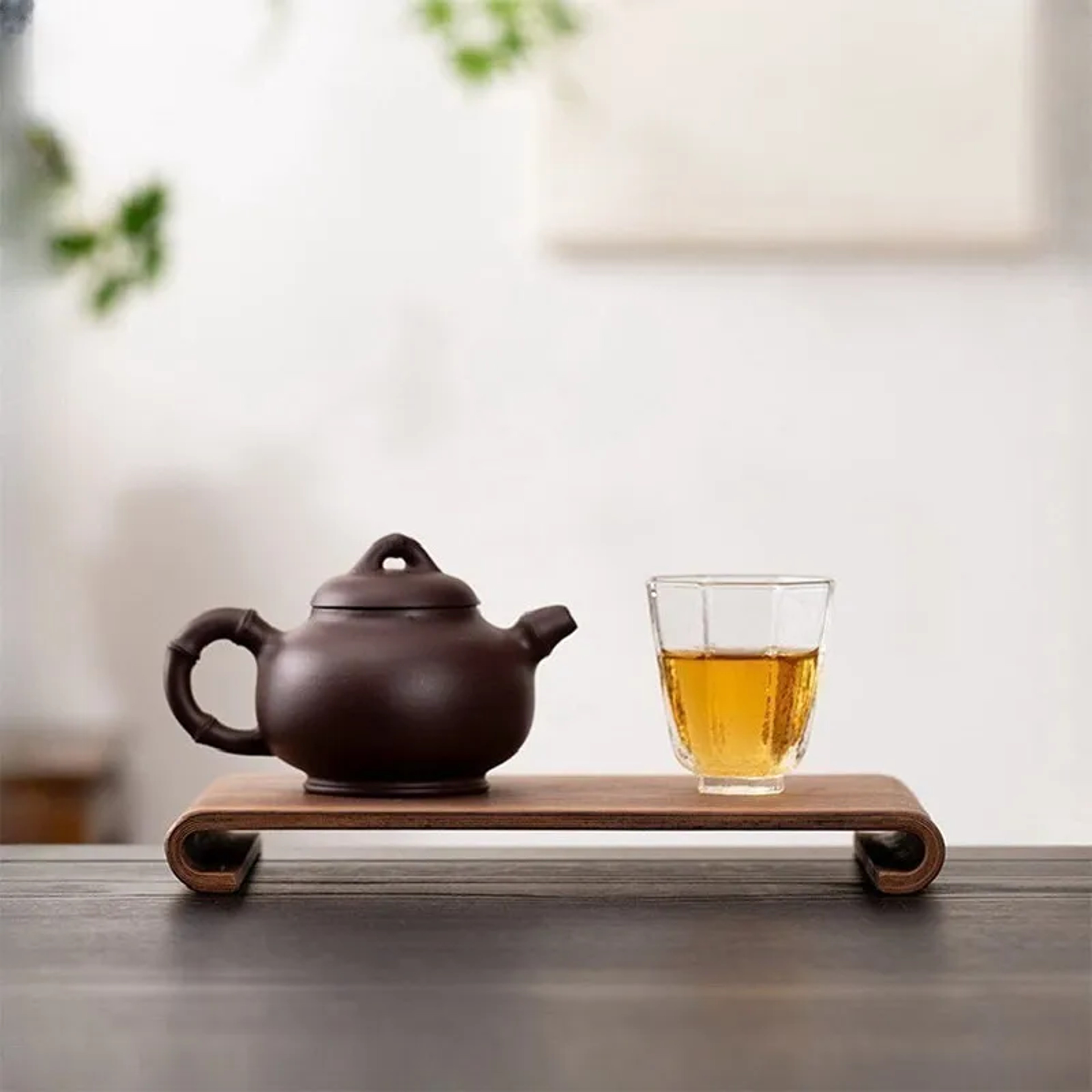 Retro Style Wooden Display Rack For Hotel Home Coffee Table HeatResistant Thick Tray Creative Recta 1