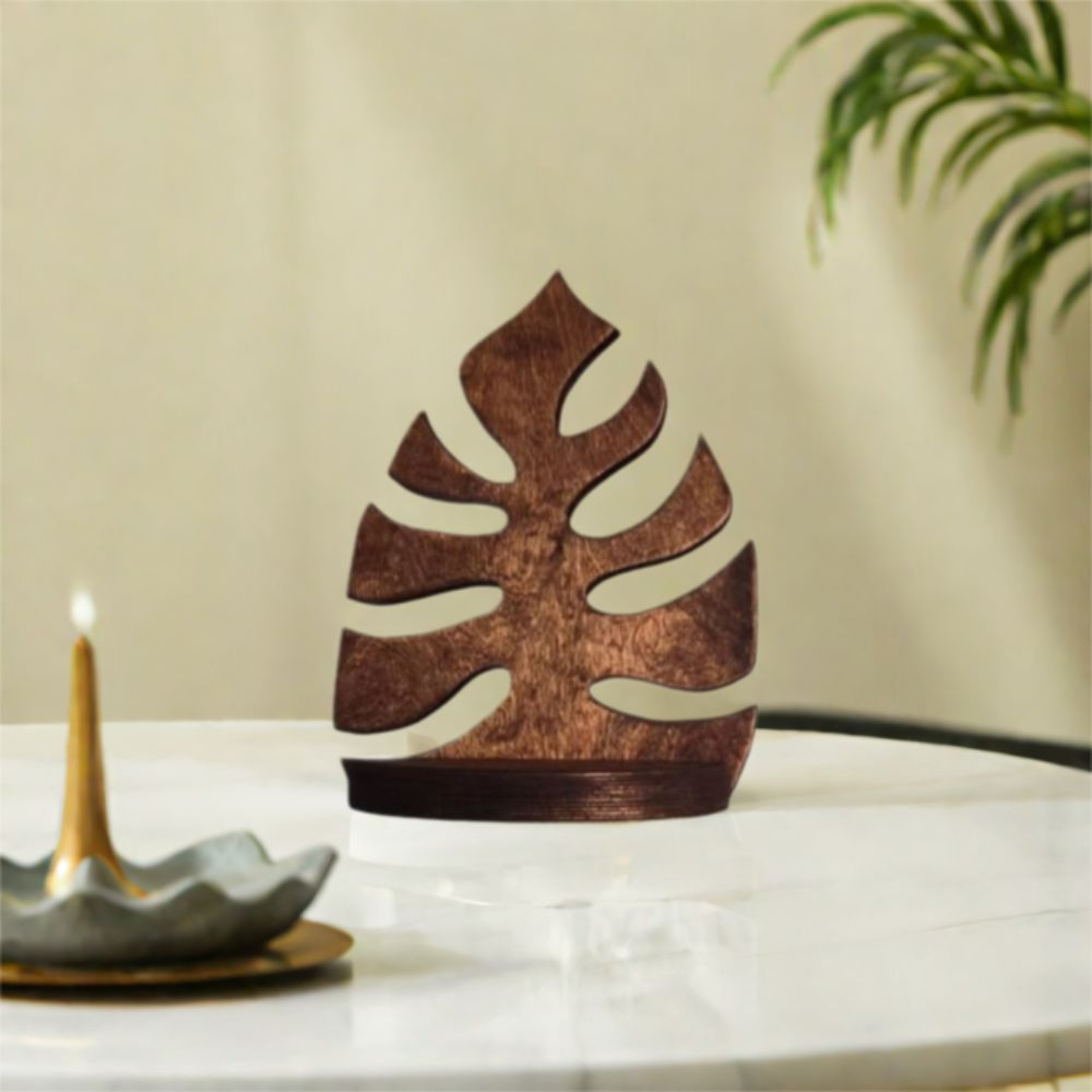 Wooden Wall Decoration Crafts, Creative Wall Mounted Storage Rack, Modern Retro Plant Wall Hanging for Home Indoor Use – view 5