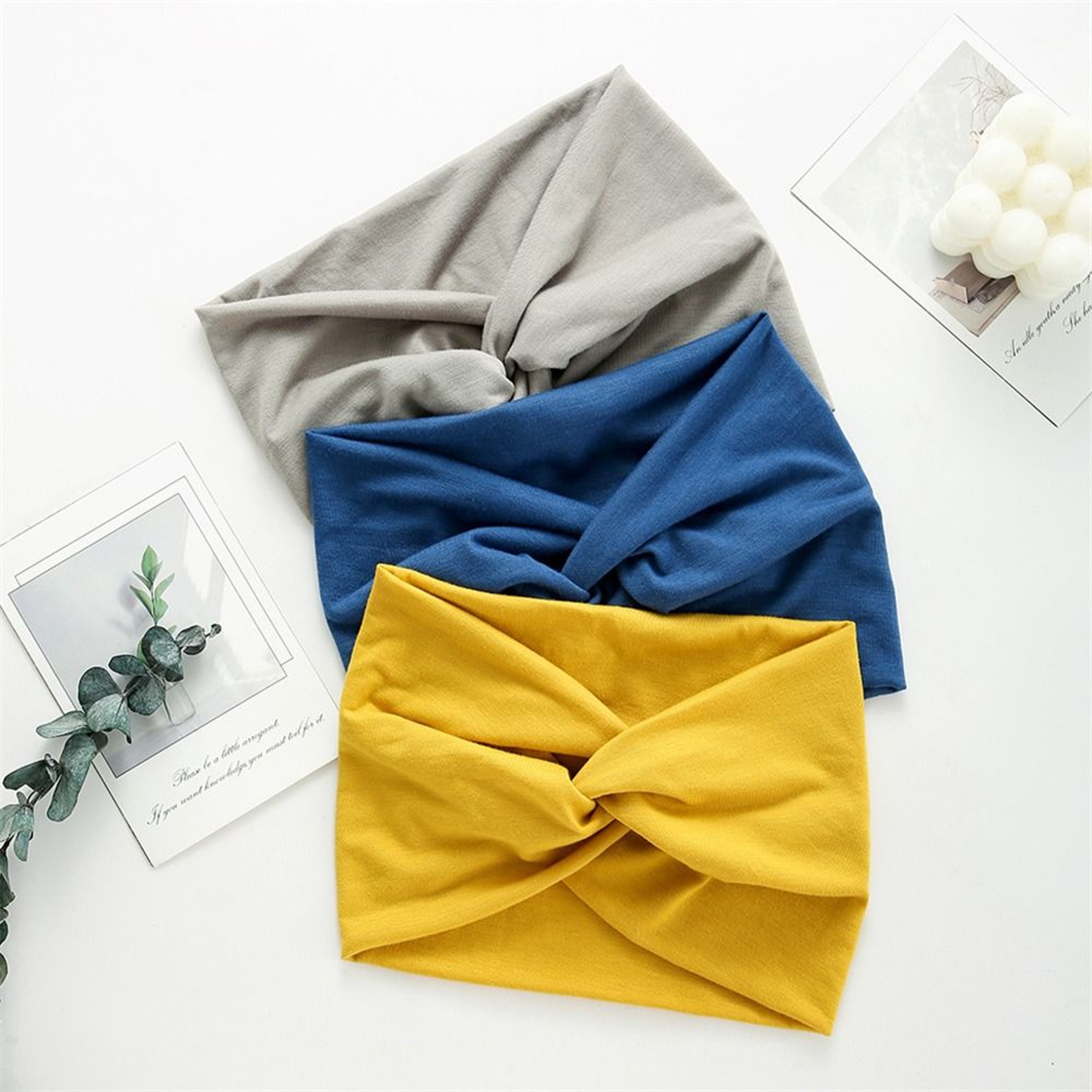 Twisted Extra Large Thick Wide Headbands Hair Accessories Turban Workout Head Wraps For Women 1