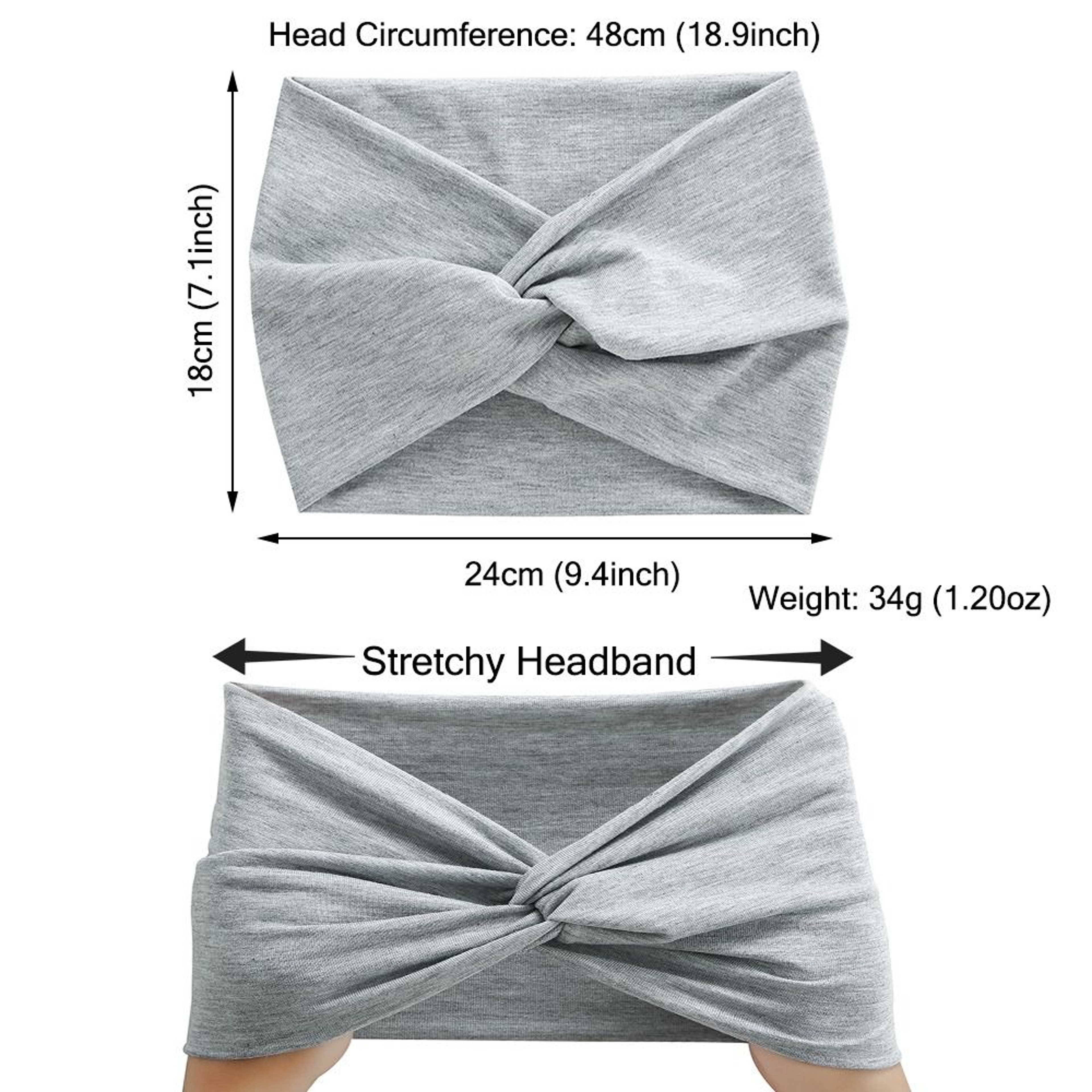 Twisted Extra Large Thick Wide Headbands Hair Accessories Turban Workout Head Wraps For Women 4