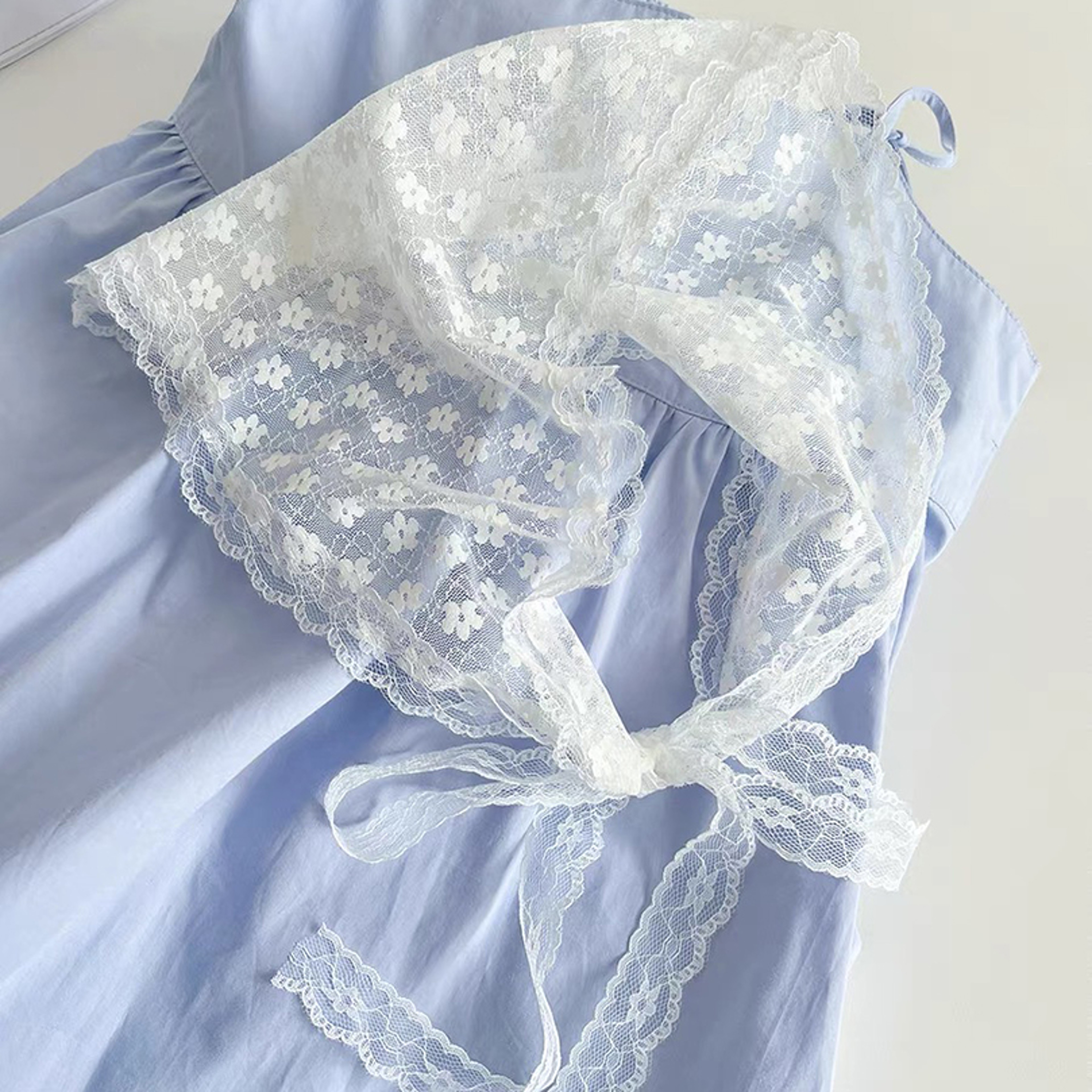Wraps Women Retro Triangle Headscarf White Woven Floral Lace Hair Scarf Hat Travel Headband Accesso 4