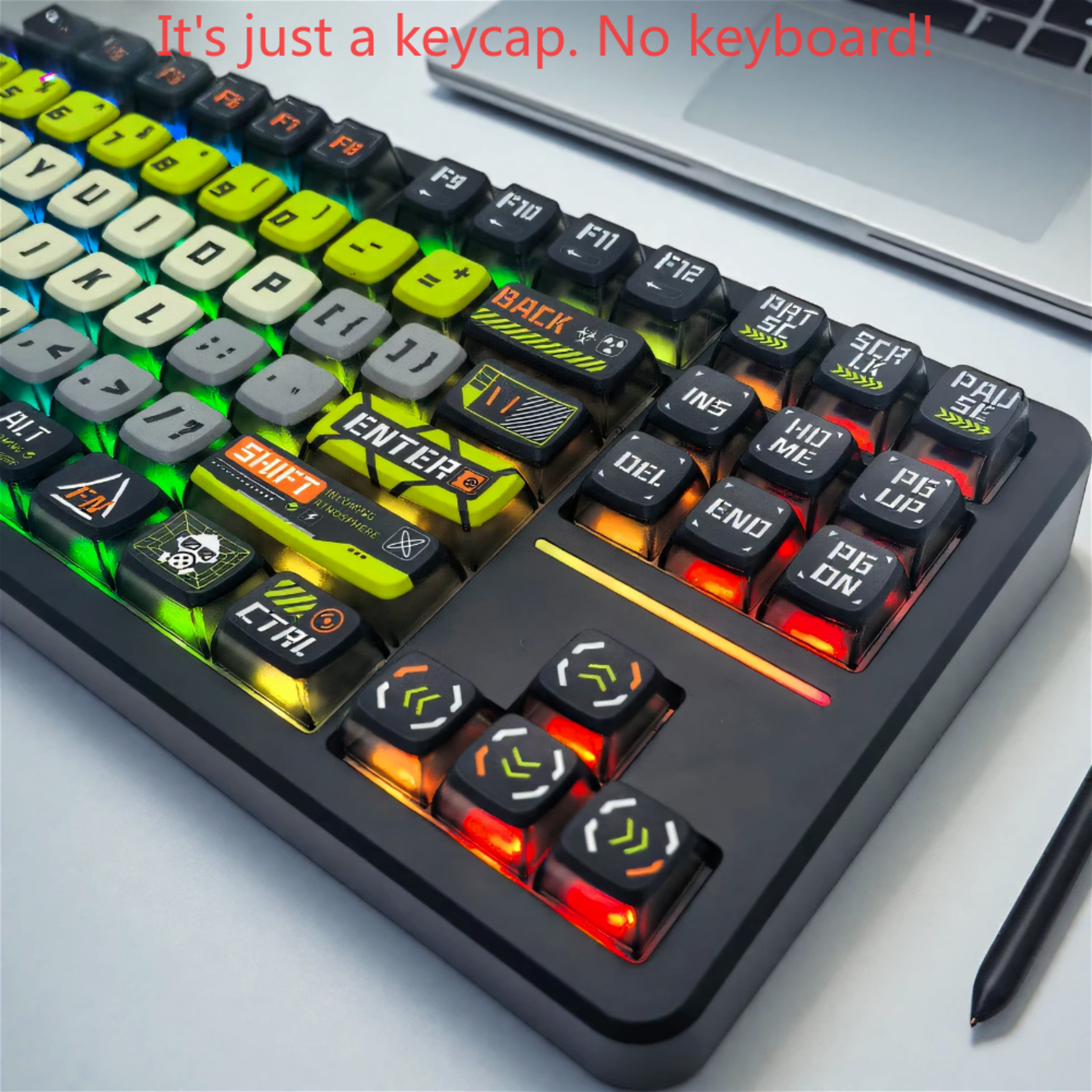 Doomsday Crossing Personalized Keycaps Translucent Pudding Keycaps PBT PC SAX Quad For MX Switch Me 3