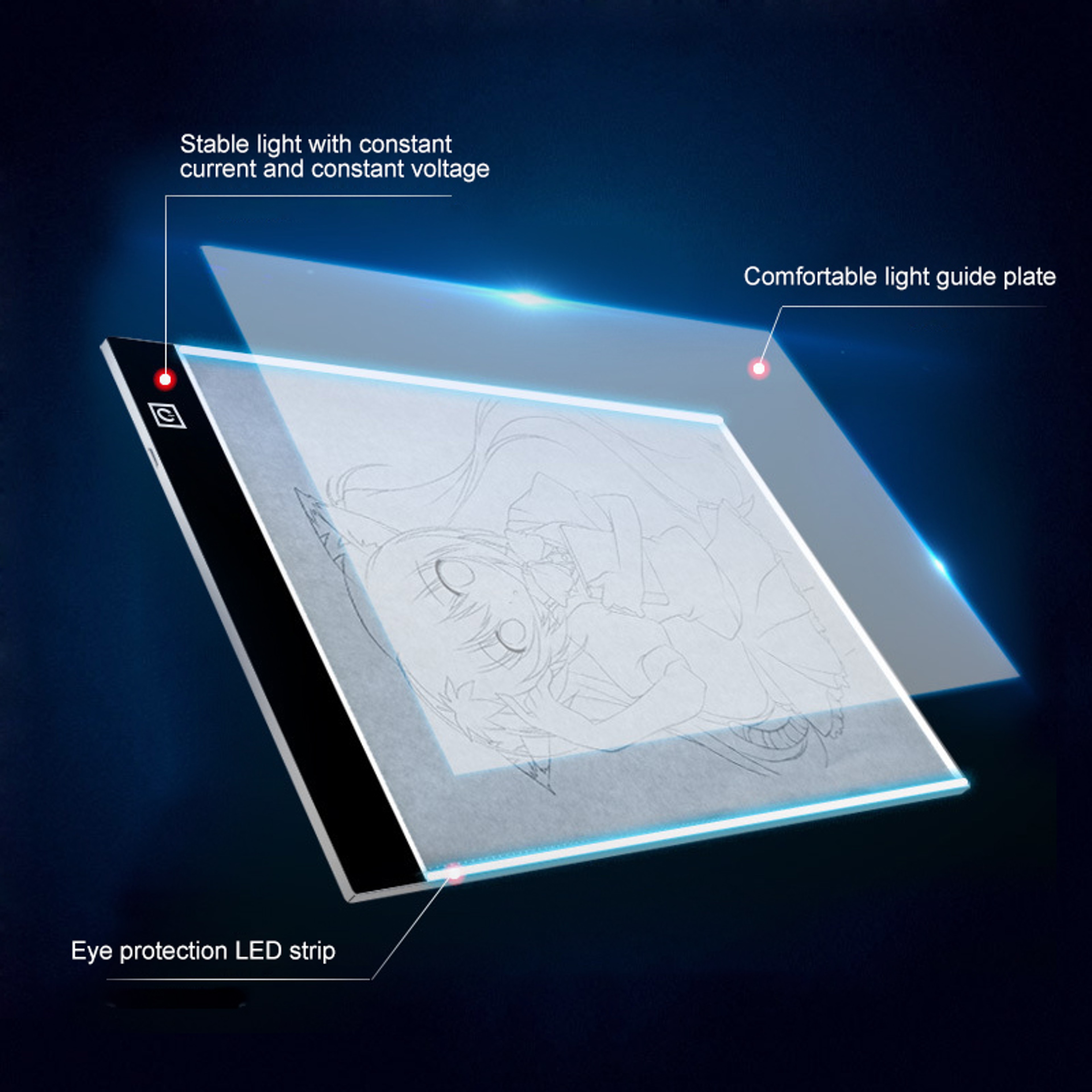 LED Drawing Copy Pad for Baby, Dimmable Board for Creativity and Painting Educational Toys for Children – view 3