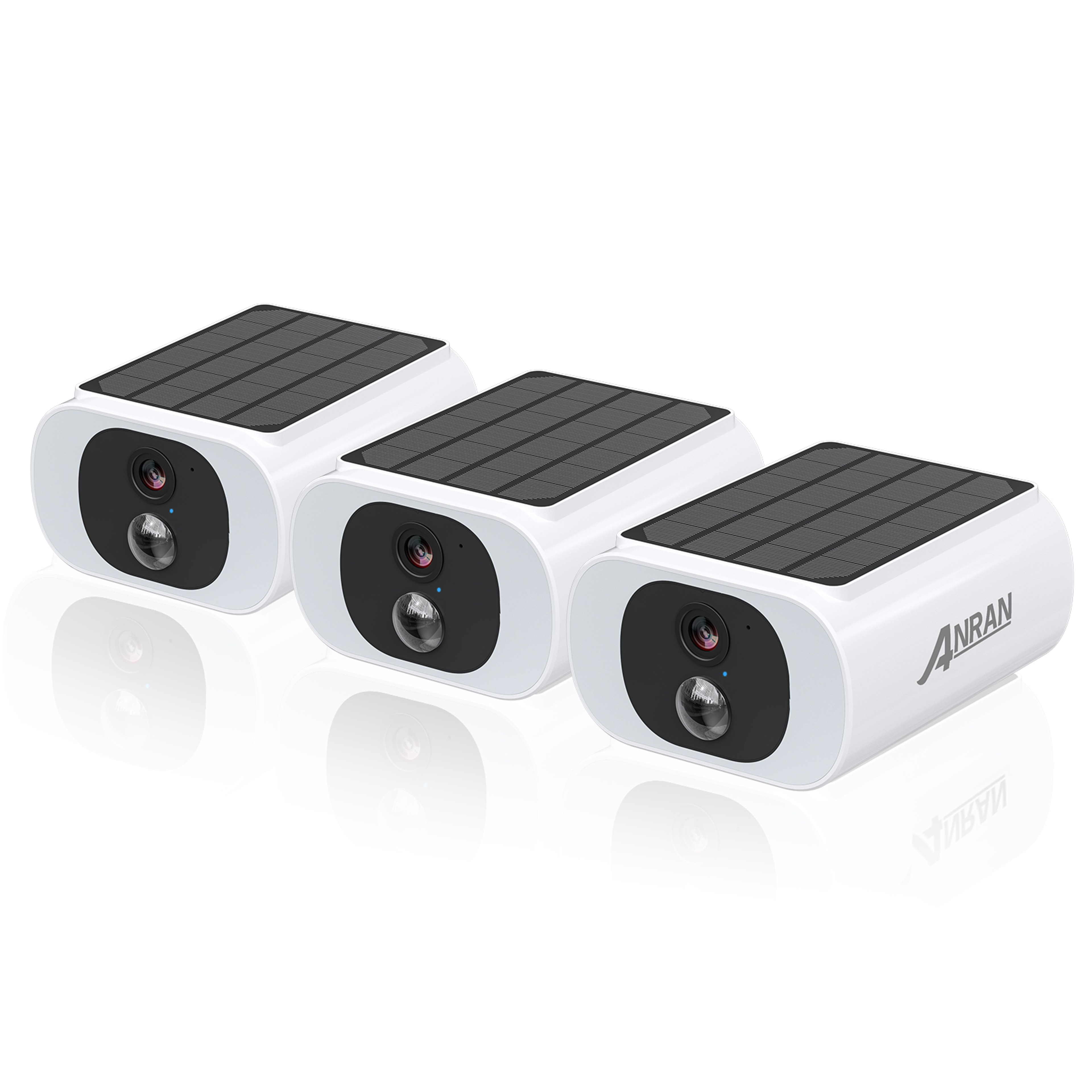 Solar Powered Outdoor WIFI Camera With Battery Floodlight And Color Night Vision 7