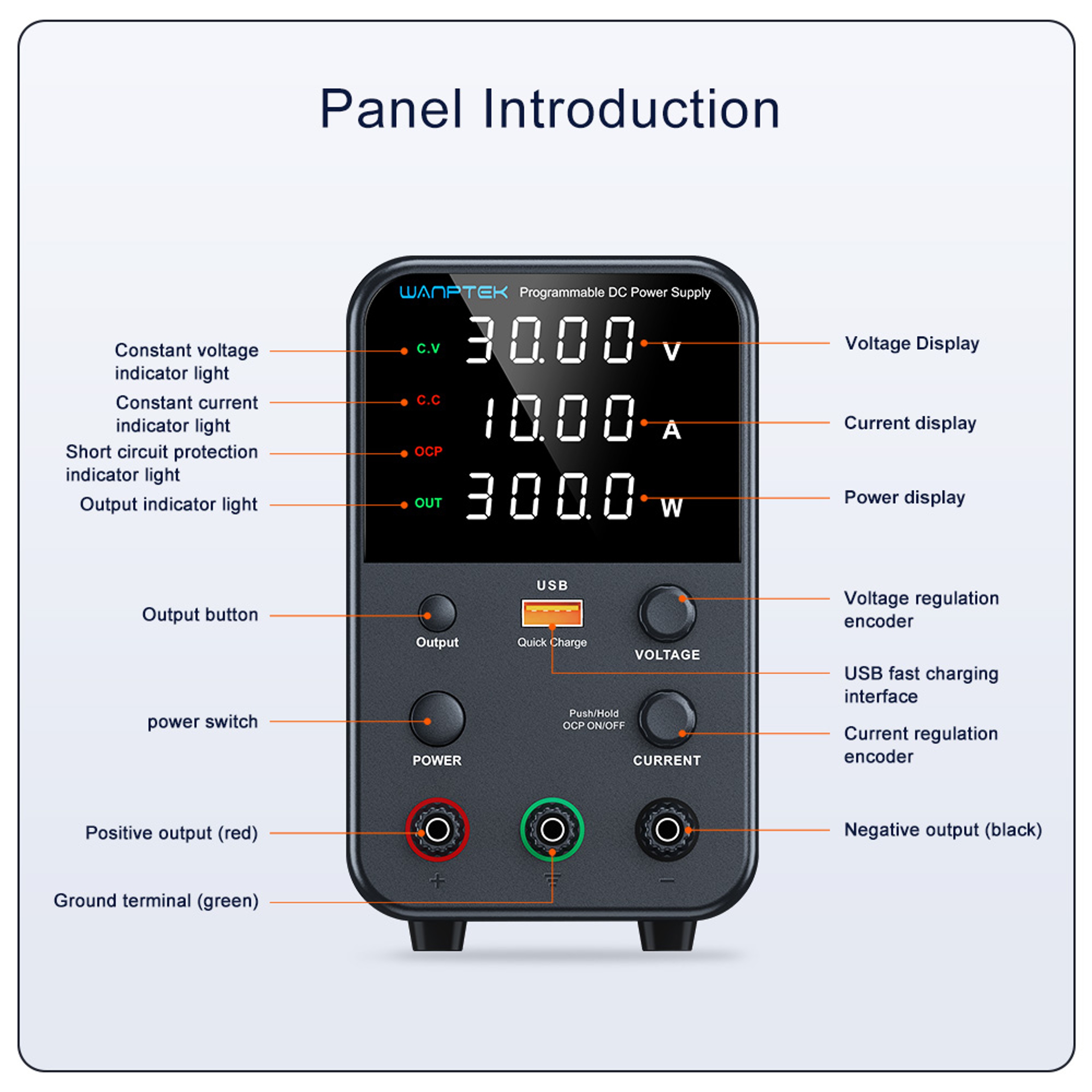 Dual Input Voltage Adjustable Regulator Preset Voltage Current For Accurate Power Regulation 3