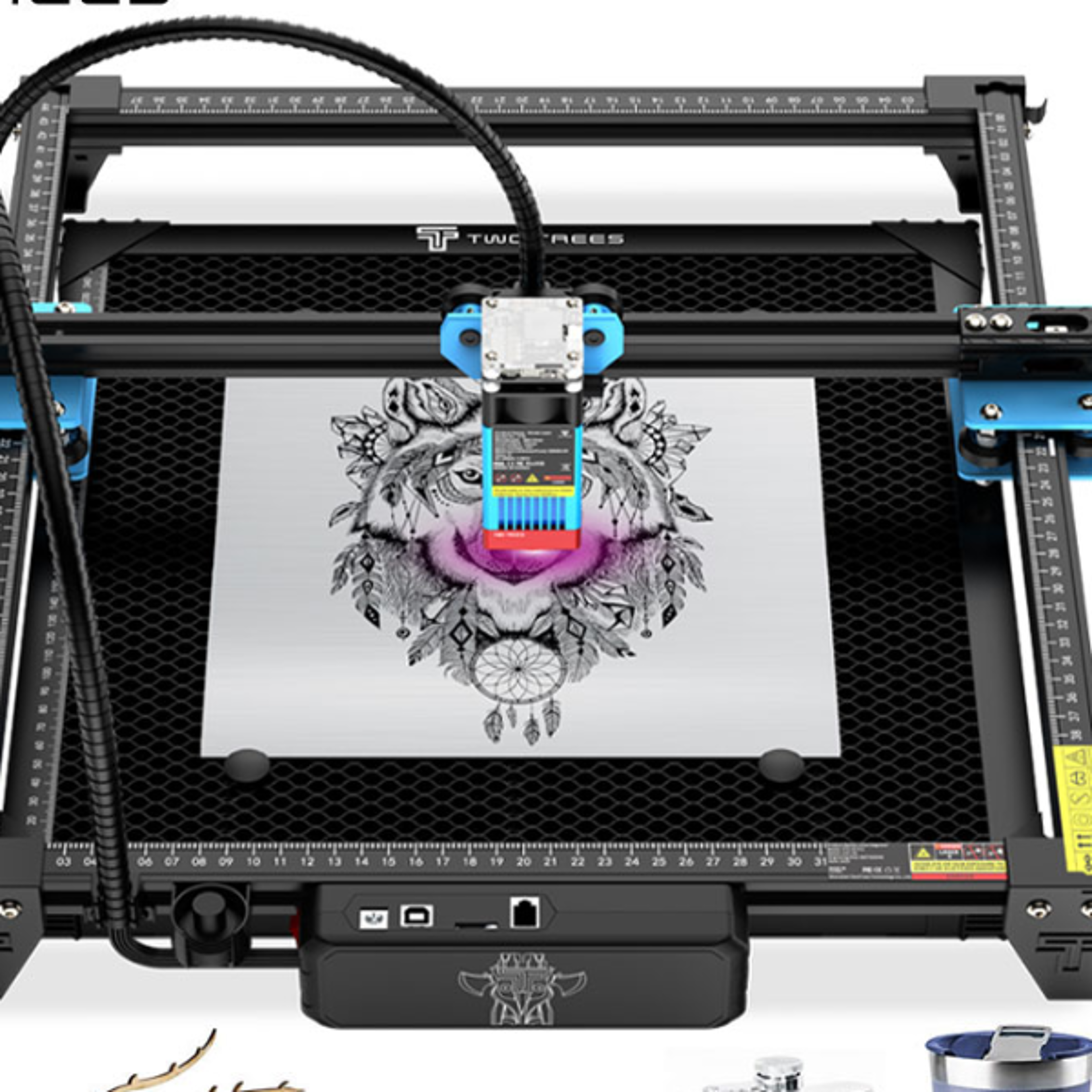 TwoTrees TTS55 Pro Laser Engraver With Wifi Offline Control 80W Laser Engraving Cutting Machine 44