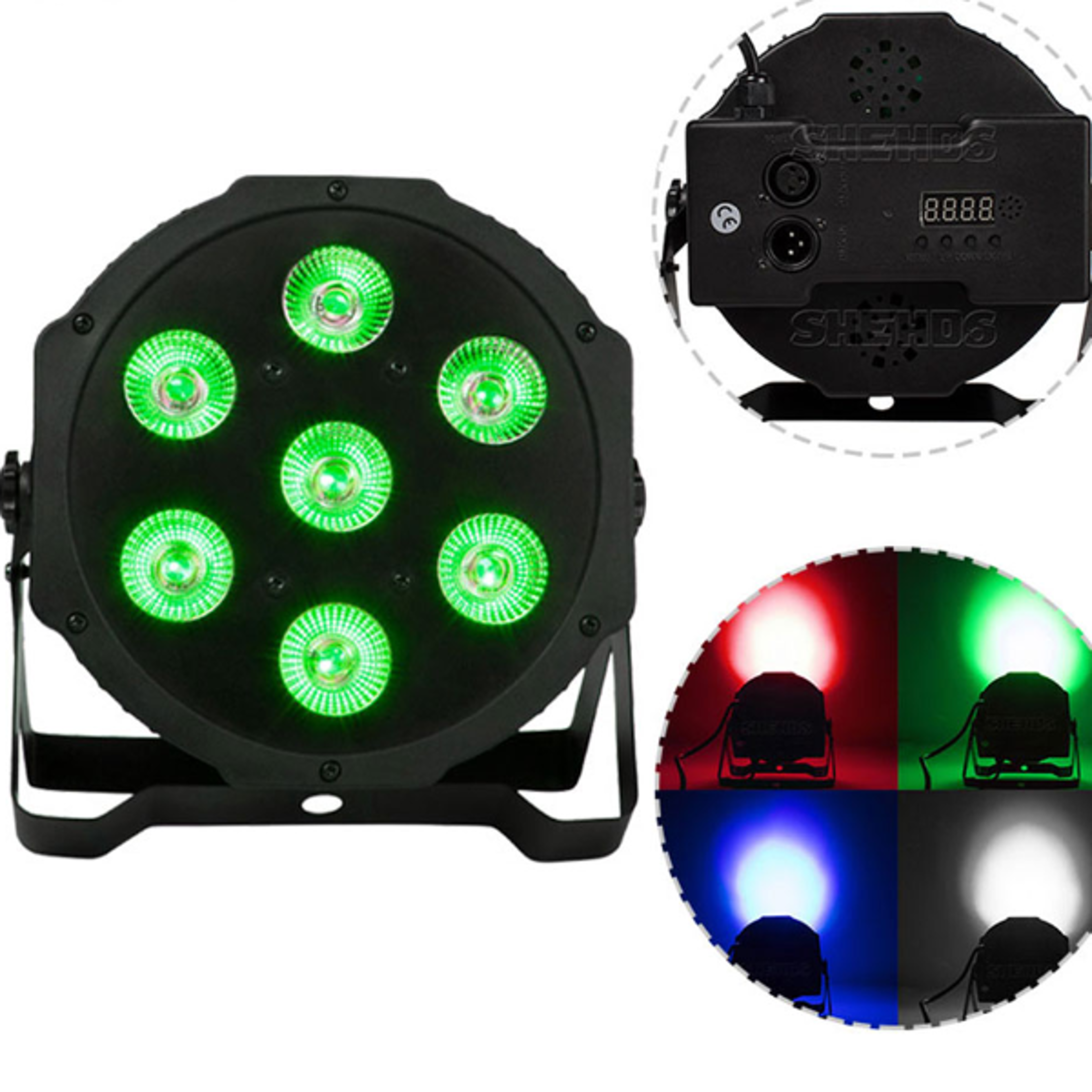 1PCS LED 7x18W 7x12W 54x3W 12x3W RGBWAUV Par Light with DMX512 6in1 Stage Light Wash Effect DJ Disc