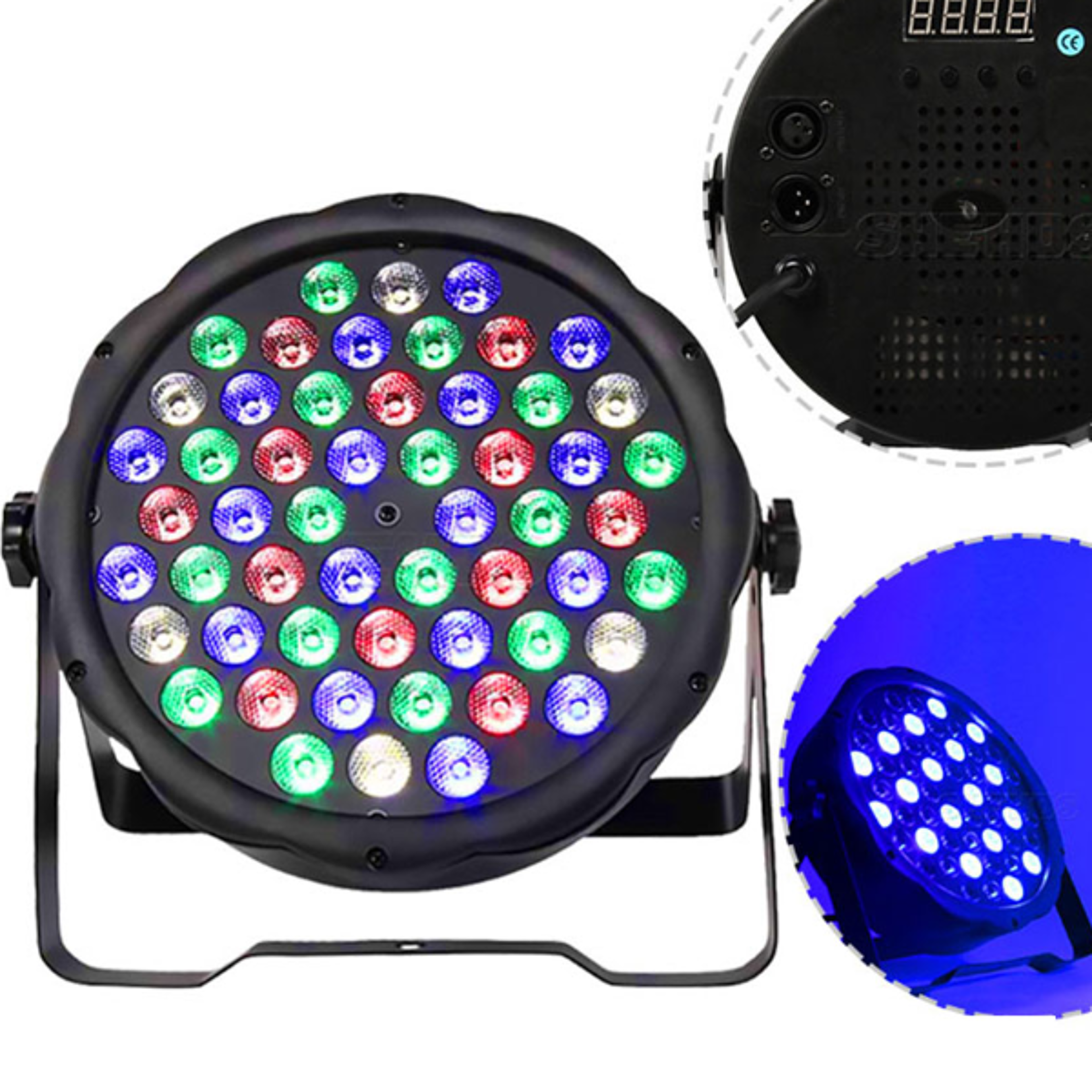 1PCS LED 7x18W 7x12W 54x3W 12x3W RGBWAUV Par Light with DMX512 6in1 Stage Light Wash Effect DJ Disc