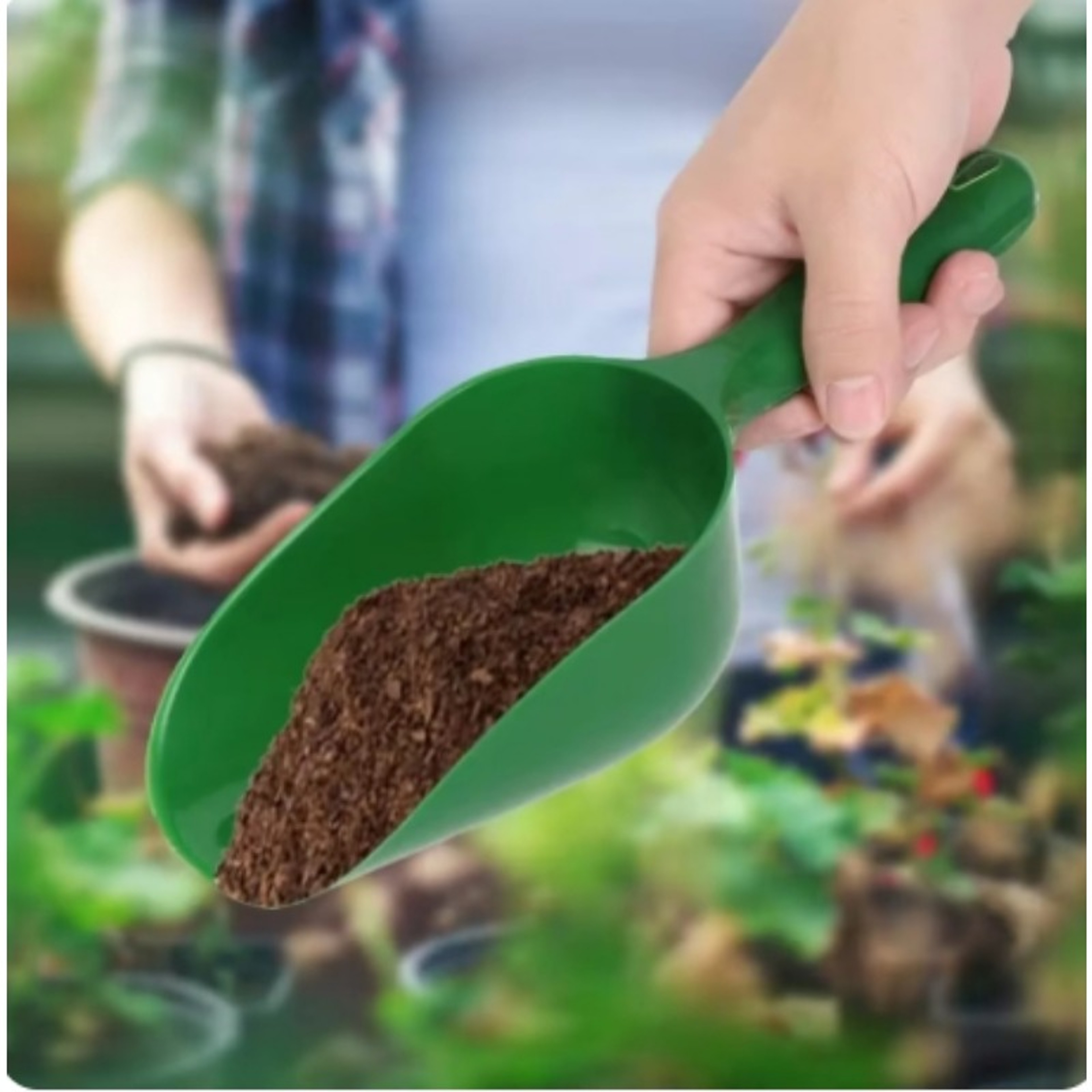 Handy Garden Scoop, Plastic Soil Shovel Spoons for Digging, Re-Potting, Soil Composting – view 2