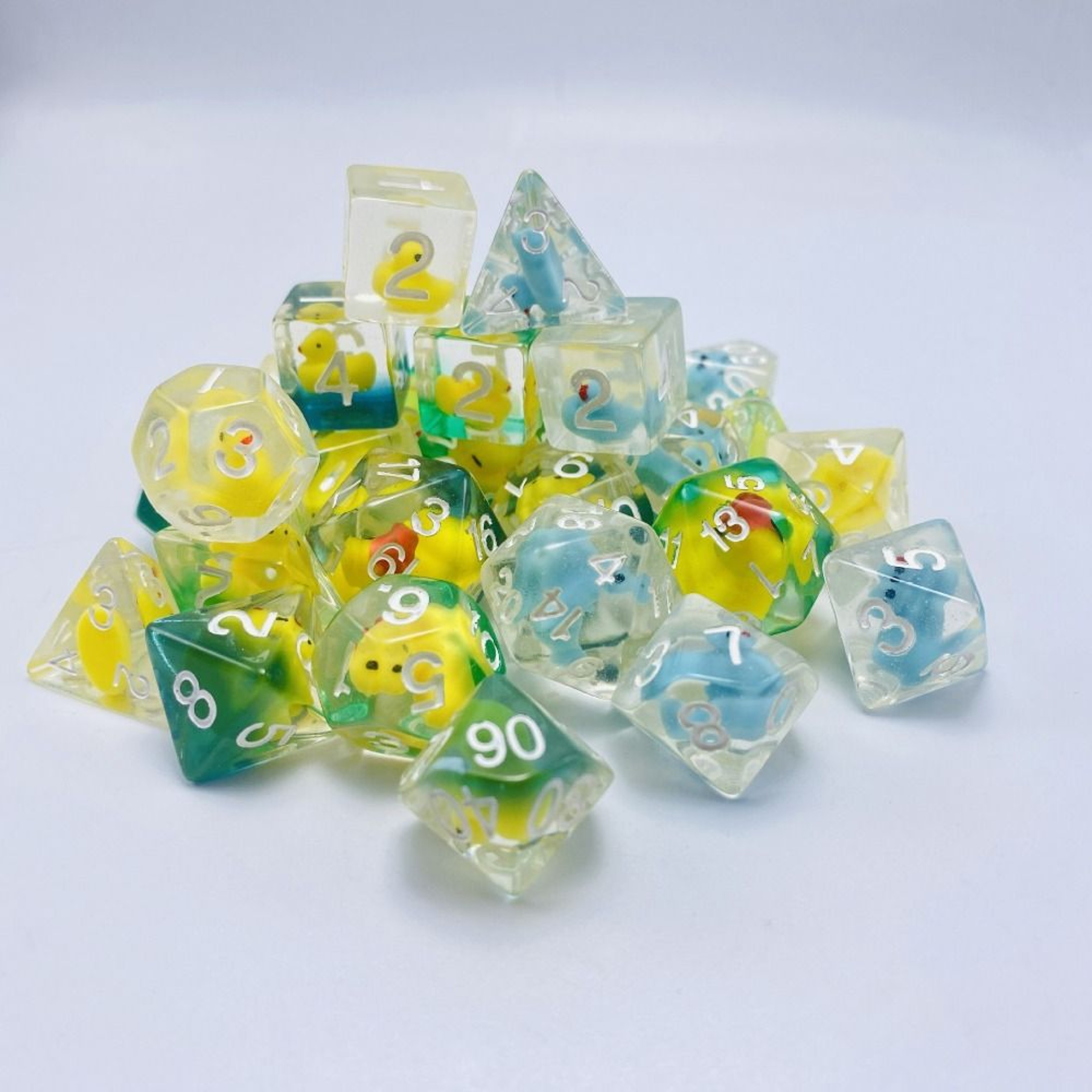 Opaque Polyhedral Dices, Multifaceted Digital Dice Ducks, Animal Table Game for Tabletop Role-Playing – view 5