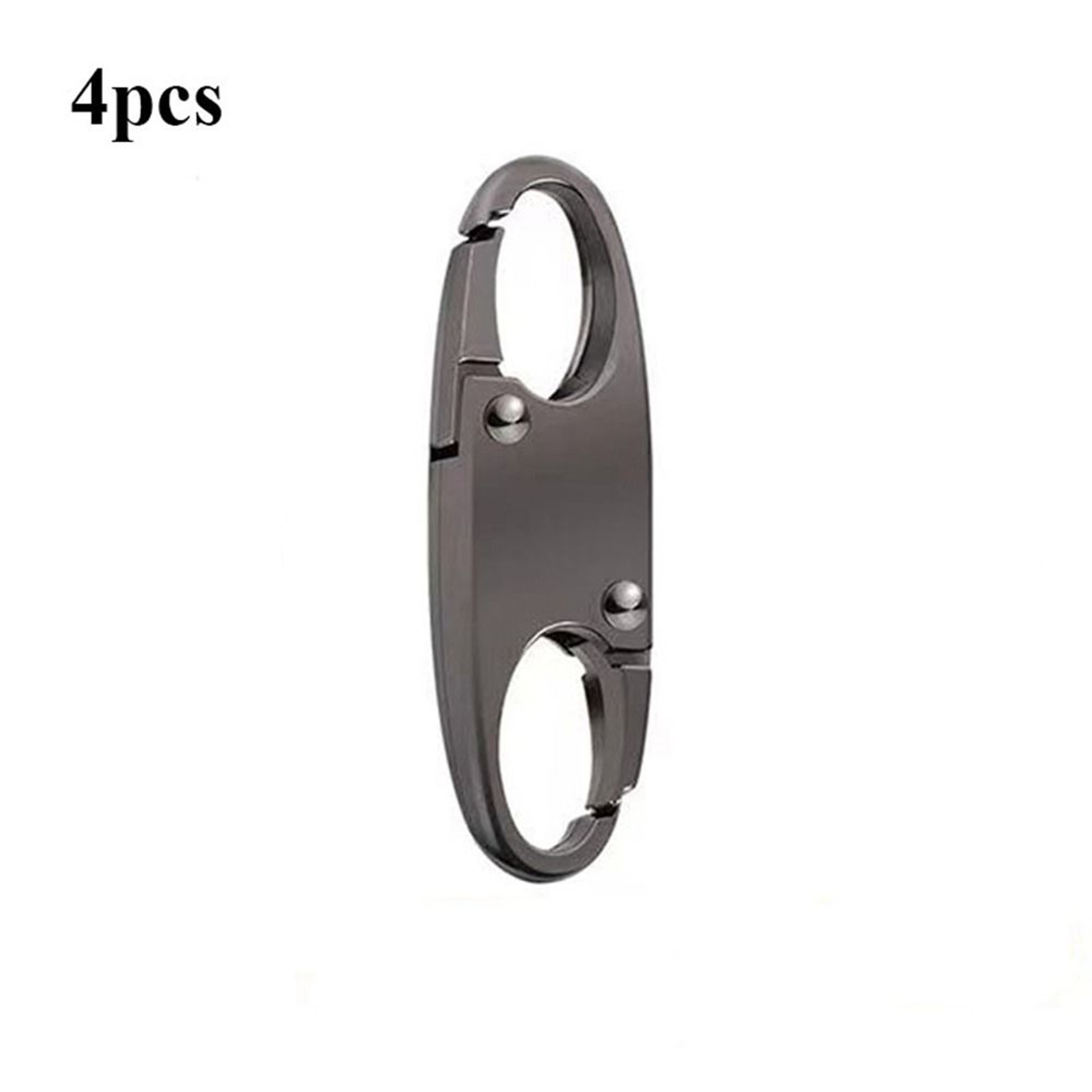 Portable Silver S-Shaped Zipper Lock Clip, Alloy Metal Carabiner, Mini Snap Hook for Luggage and Bags – view 11