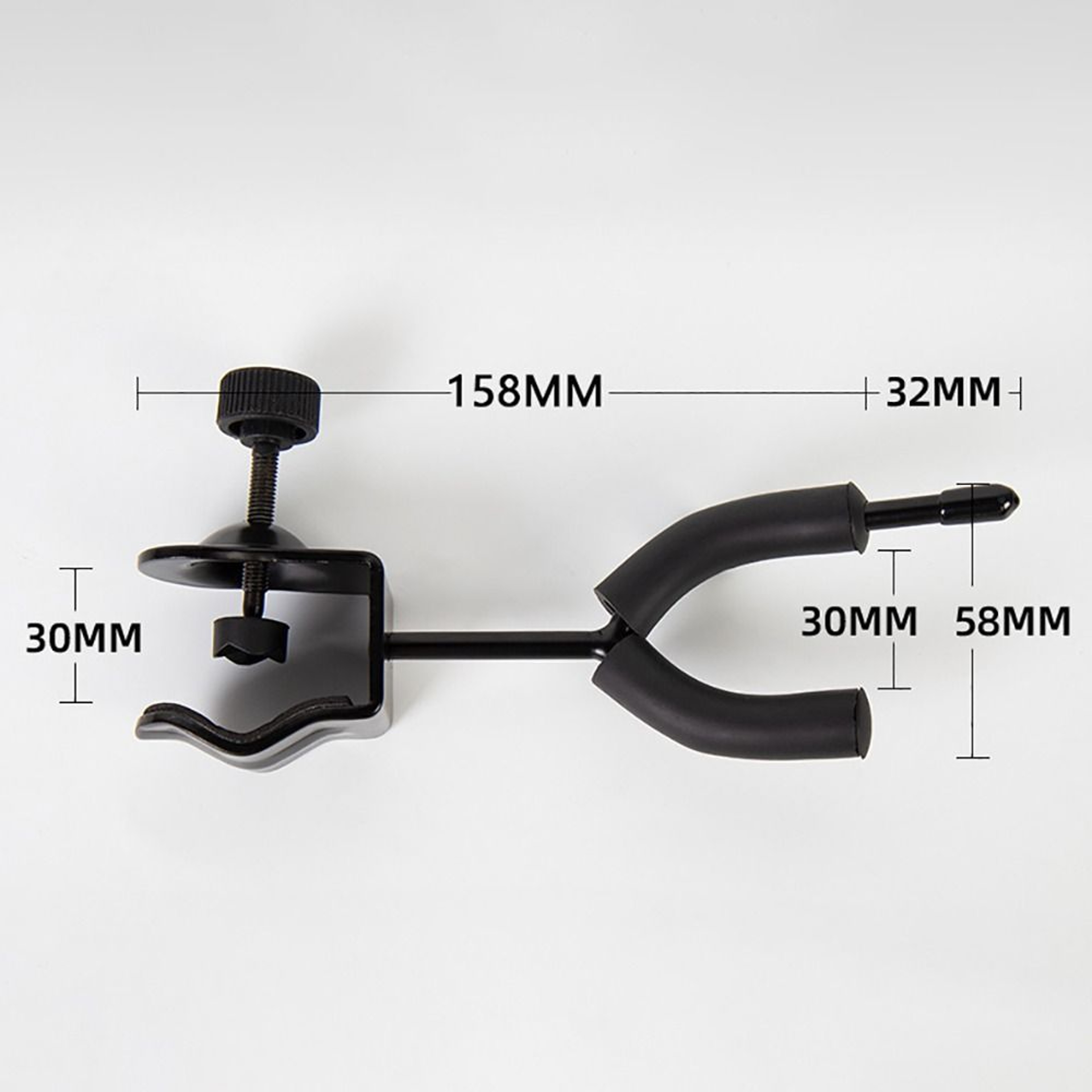 Violin Viola Stand with Bow Hook, Metal Violin Hanger, No Punching Music Stand for Stage – view 7