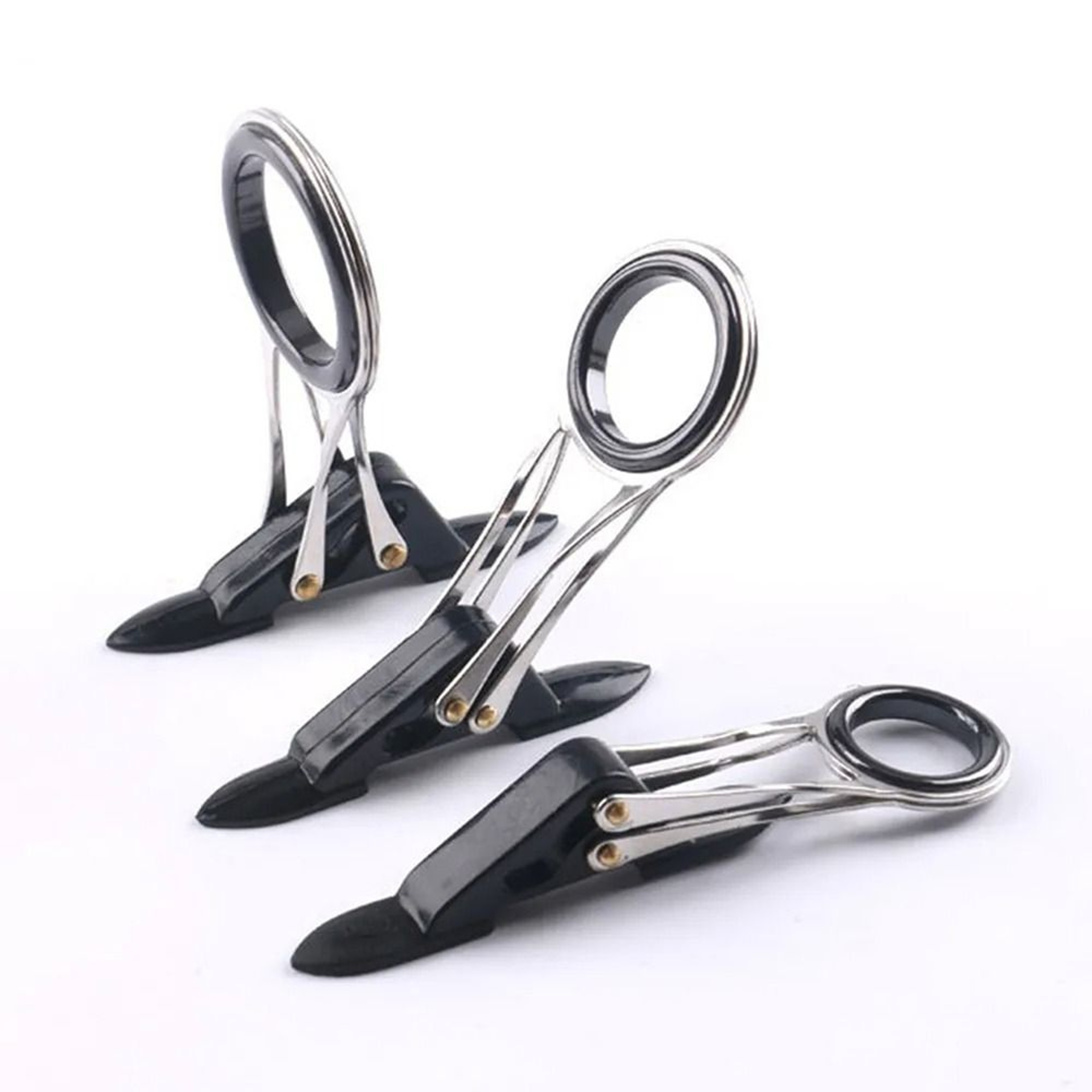 Wearproof Guide Ring for Fishing, Telescopic Folding Fishing Rod Pole Line Guide Stainless Steel – view 3