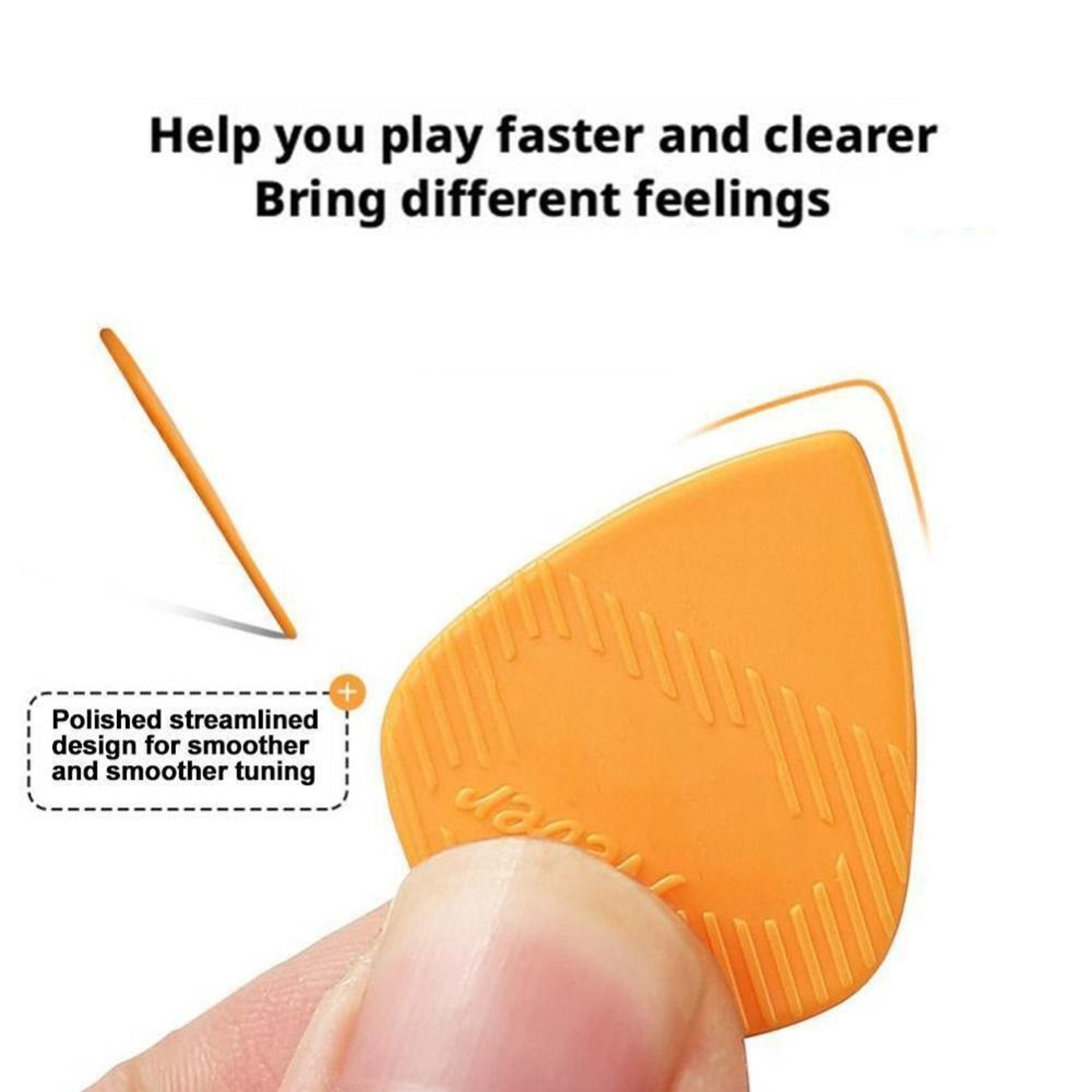 Non-slip Electric Guitar Pick Nylon Replacement for Bass Triangle Shape Plectrum Ukulele Picks – view 4