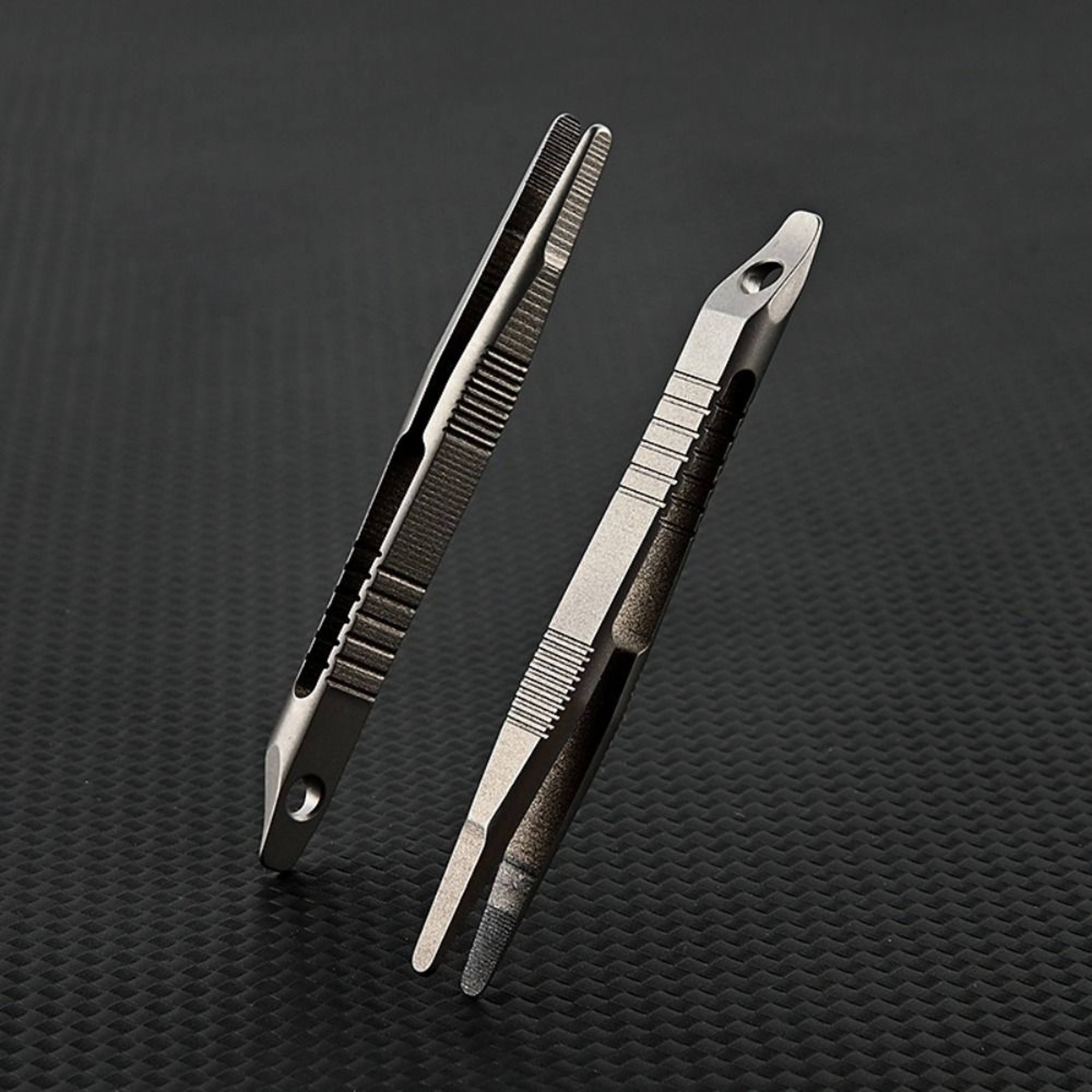 Machining Keychain Tweezers, Titanium Steel Corkscrew, Multifunction Keychain Pendant Tool – view 1